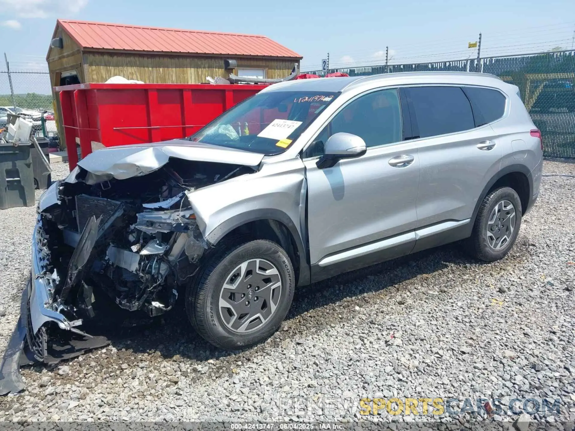 2 Photograph of a damaged car 5NMS2DA14PH014270 HYUNDAI SANTA FE HYBRID 2023