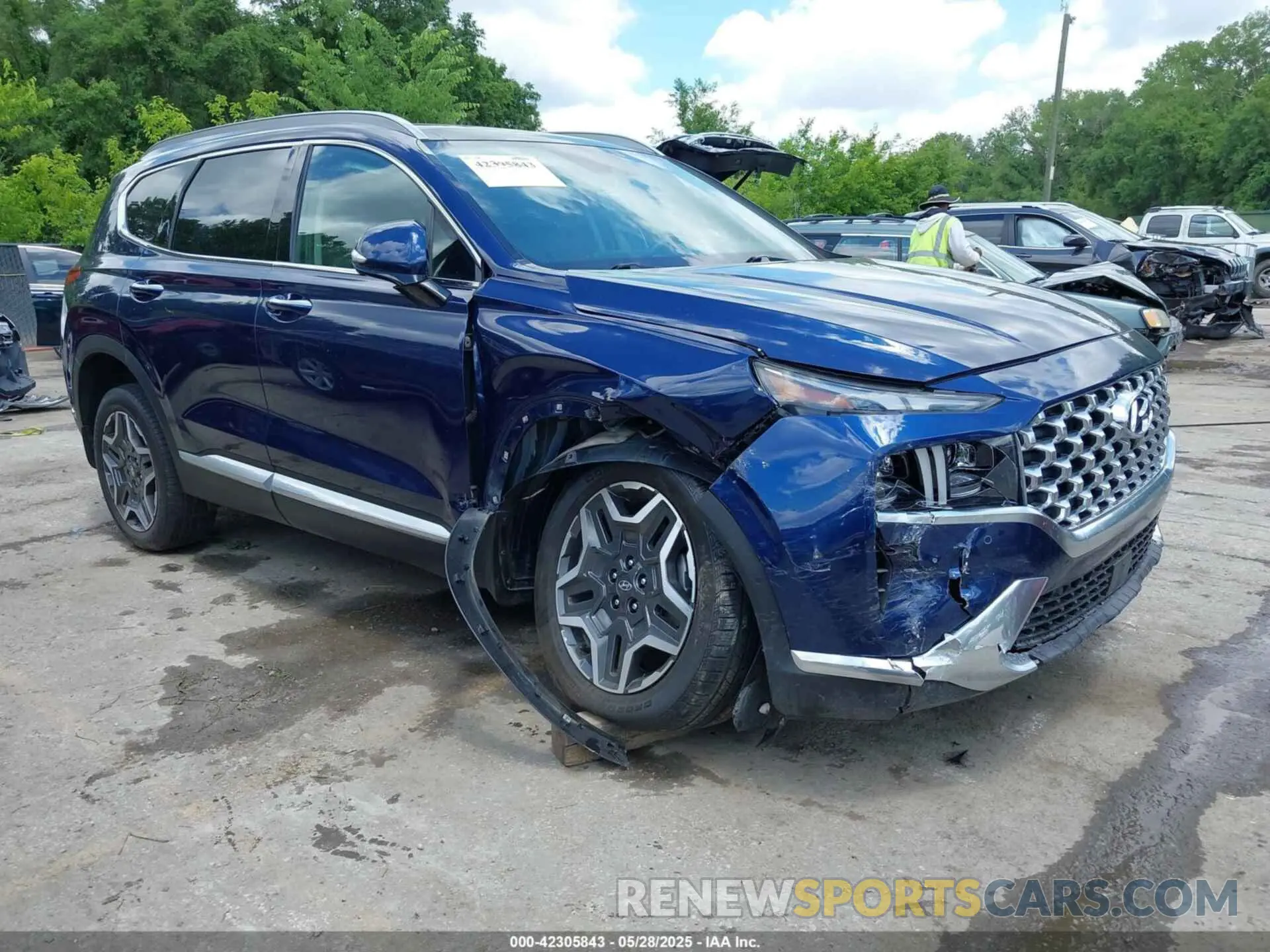 1 Photograph of a damaged car 5NMS5DA10PH011874 HYUNDAI SANTA FE HYBRID 2023