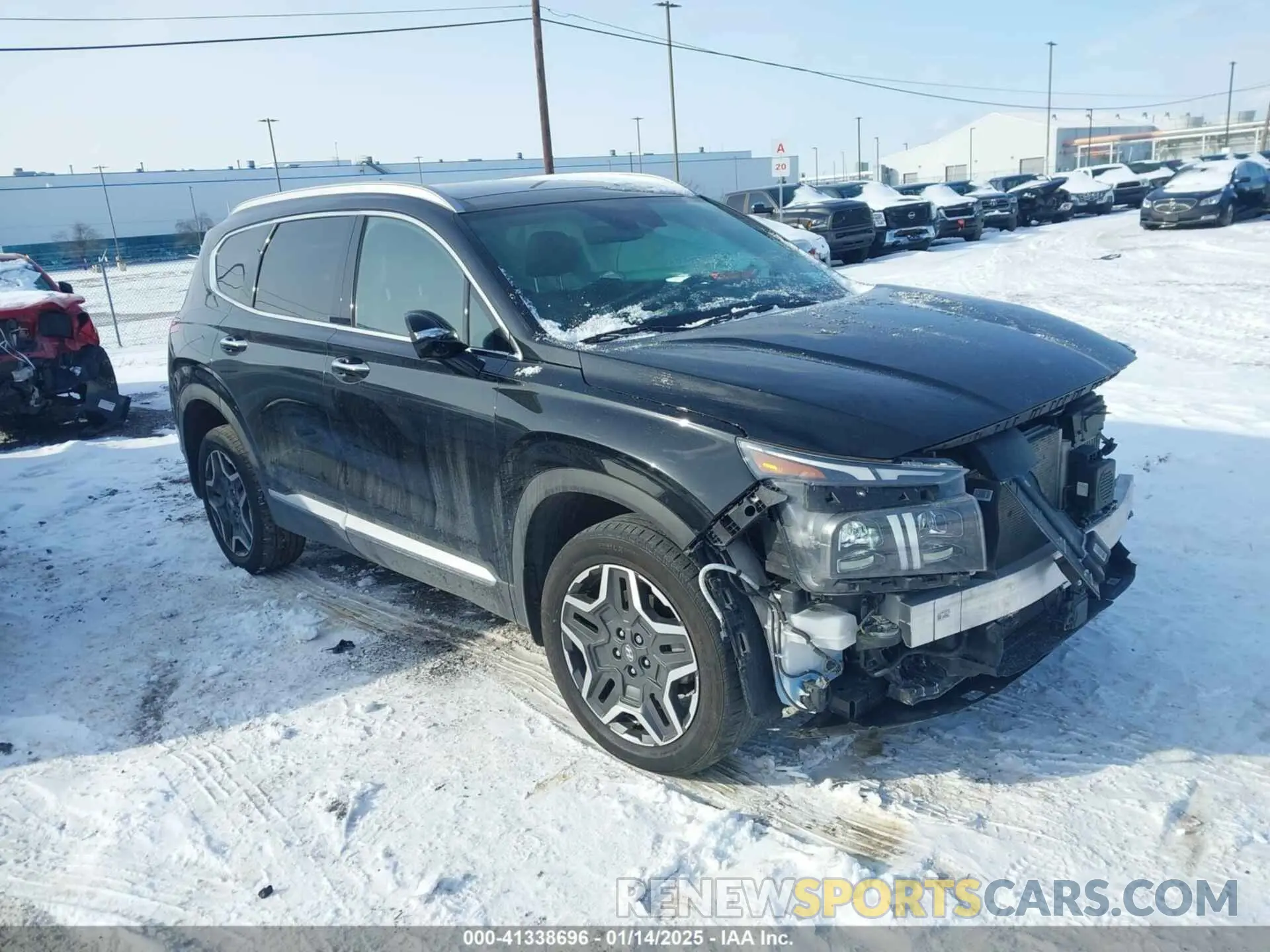 1 Photograph of a damaged car 5NMS5DA17PH018515 HYUNDAI SANTA FE HYBRID 2023