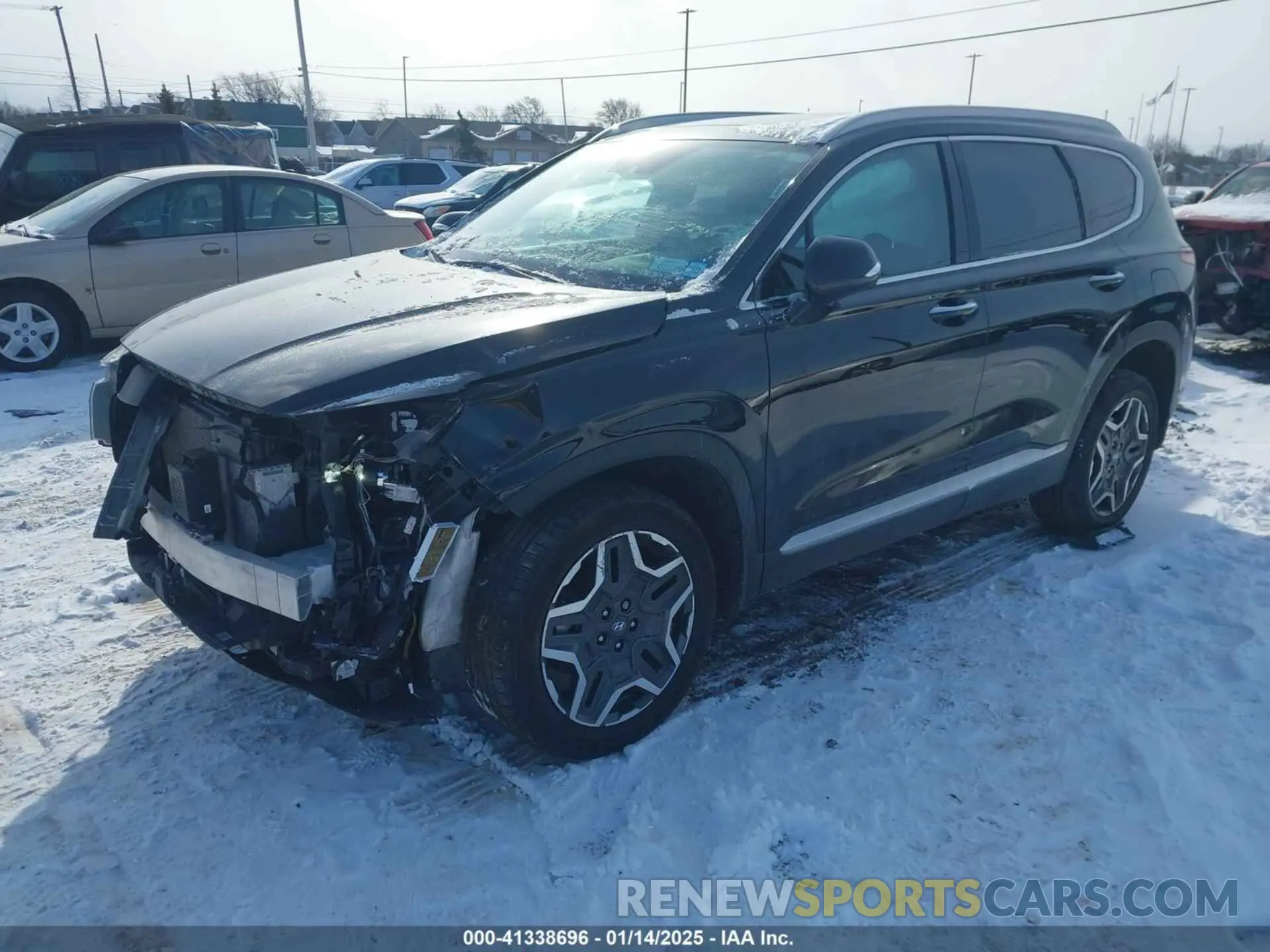 2 Photograph of a damaged car 5NMS5DA17PH018515 HYUNDAI SANTA FE HYBRID 2023
