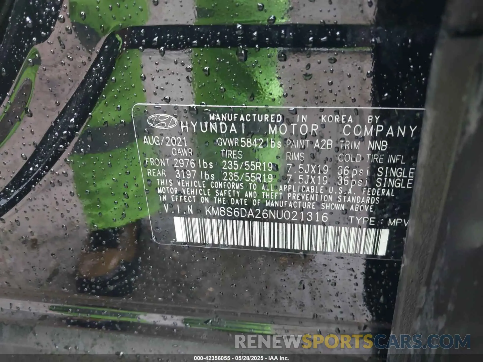 9 Photograph of a damaged car KM8S6DA26NU021316 HYUNDAI SANTA FE PLUG-IN HYBRID 2022