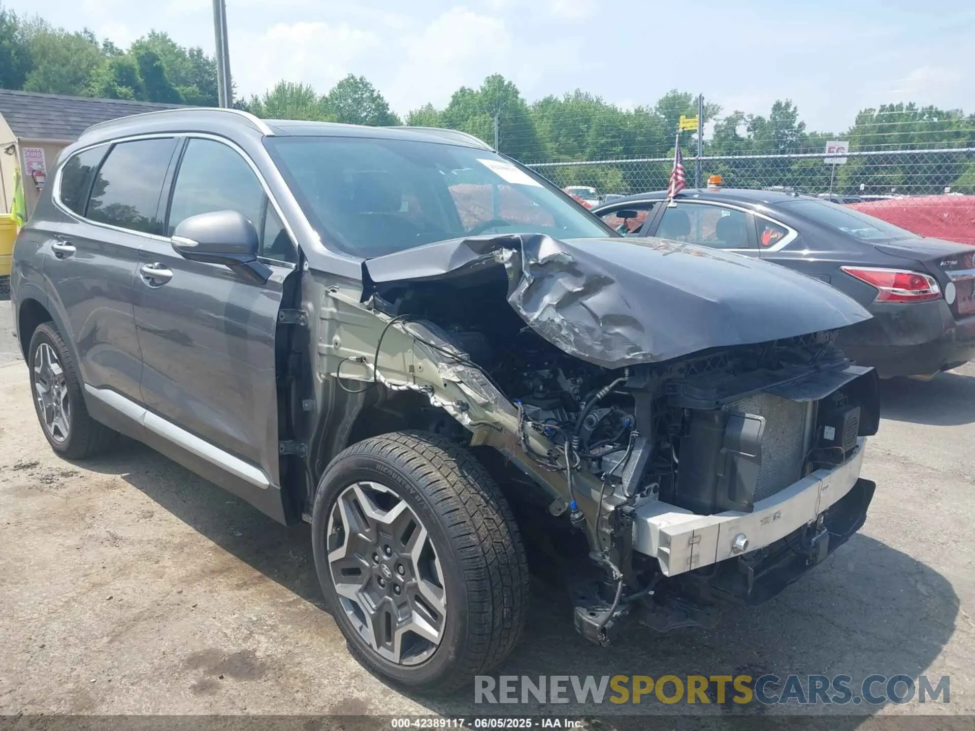 1 Photograph of a damaged car KM8S7DA24NU013339 HYUNDAI SANTA FE PLUG-IN HYBRID 2022