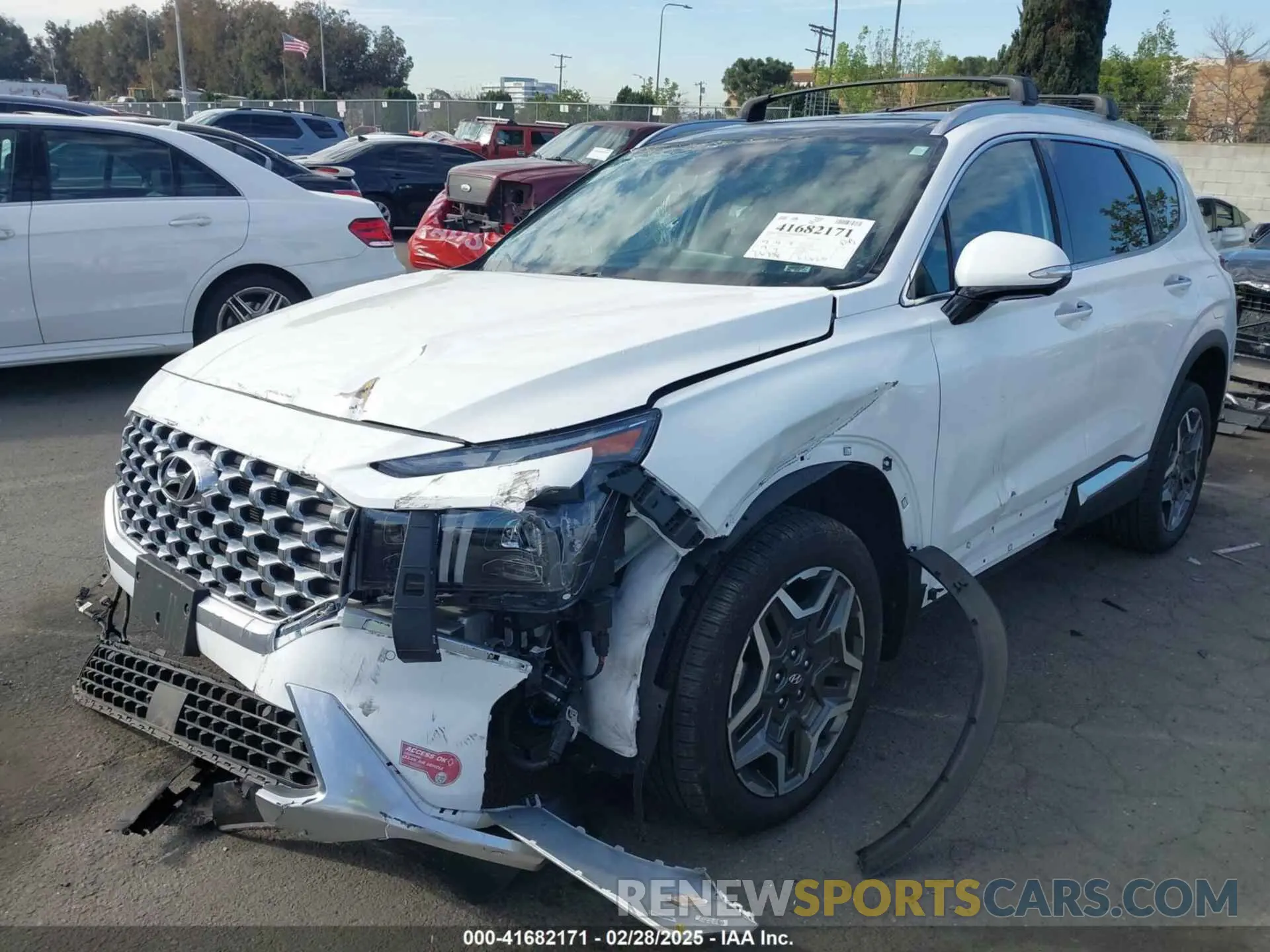 2 Photograph of a damaged car KM8S7DA2XPU067599 HYUNDAI SANTA FE PLUG-IN HYBRID 2023