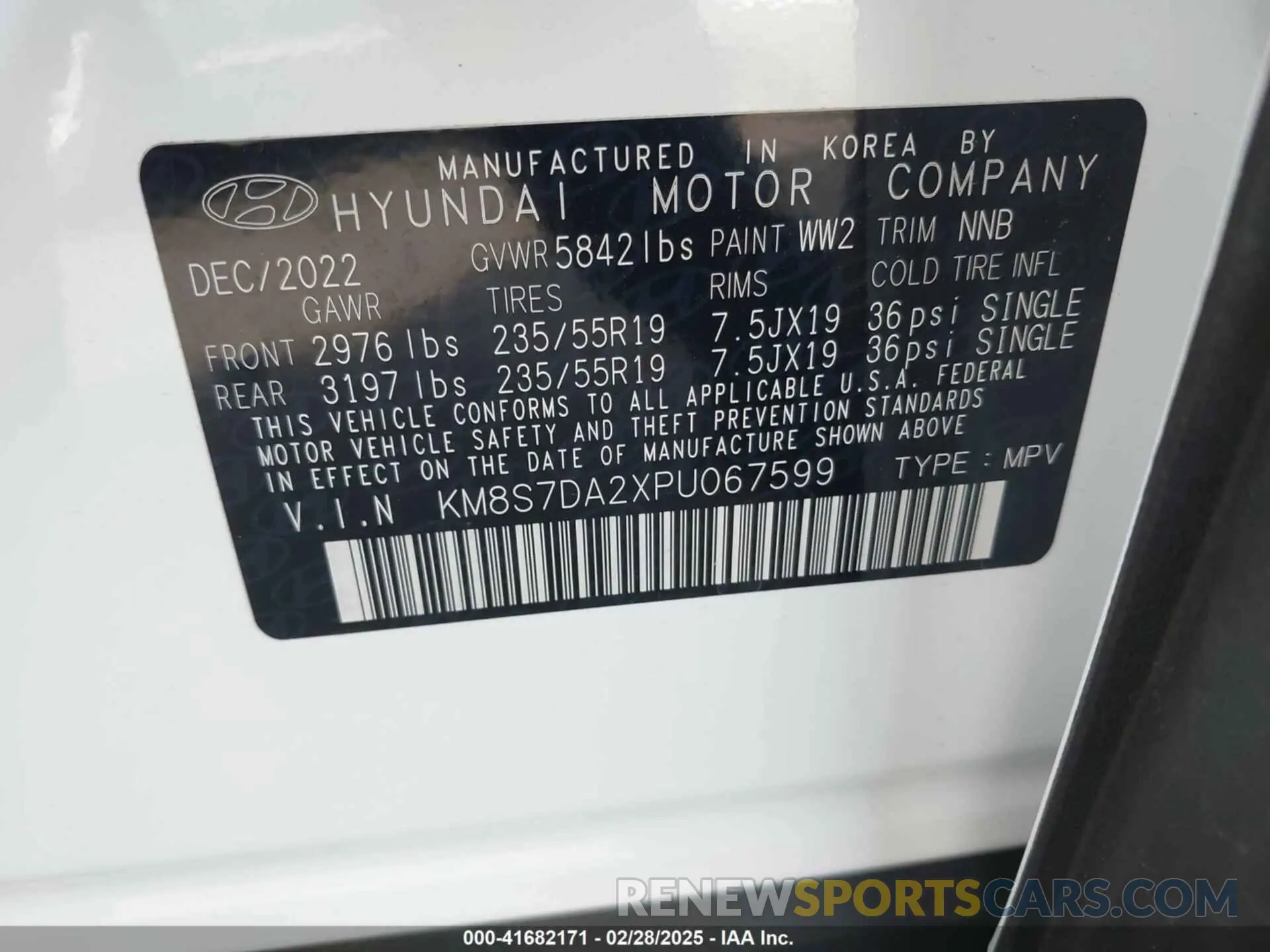 9 Photograph of a damaged car KM8S7DA2XPU067599 HYUNDAI SANTA FE PLUG-IN HYBRID 2023
