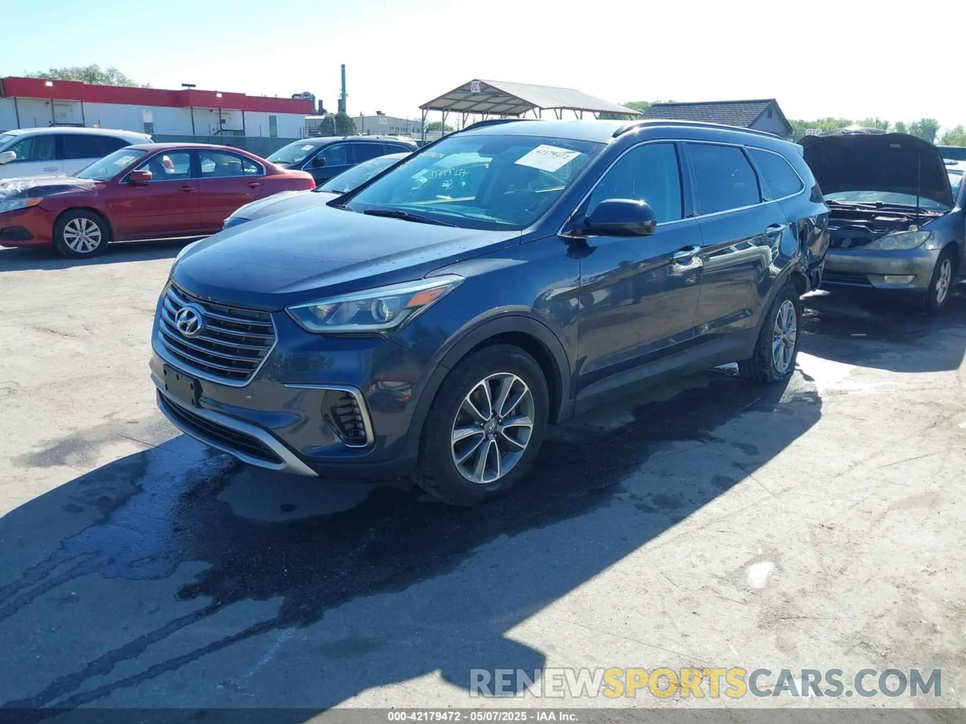 2 Photograph of a damaged car KM8SM4HF3KU303746 HYUNDAI SANTA FE XL 2019