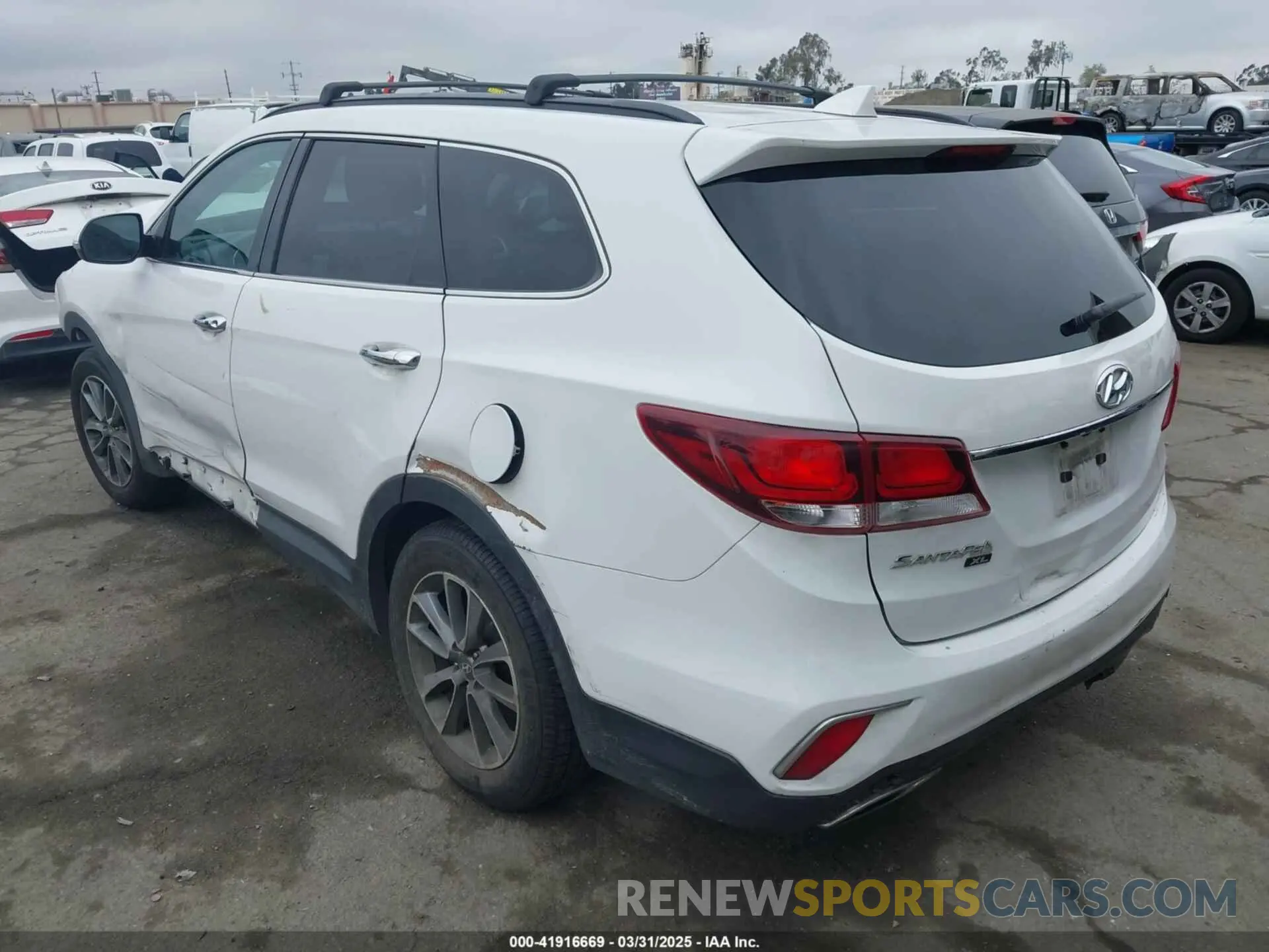 3 Photograph of a damaged car KM8SN4HF2KU309258 HYUNDAI SANTA FE XL 2019