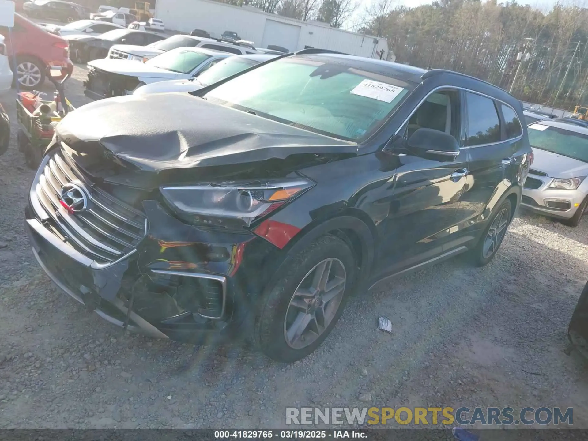 2 Photograph of a damaged car KM8SR4HF7KU304738 HYUNDAI SANTA FE XL 2019
