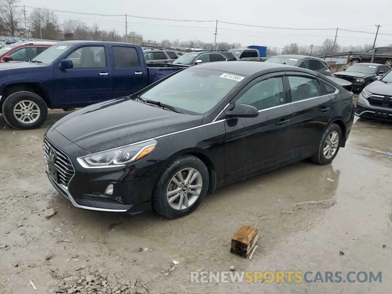 1 Photograph of a damaged car 5NPE24AF0KH742088 HYUNDAI SONATA 2019