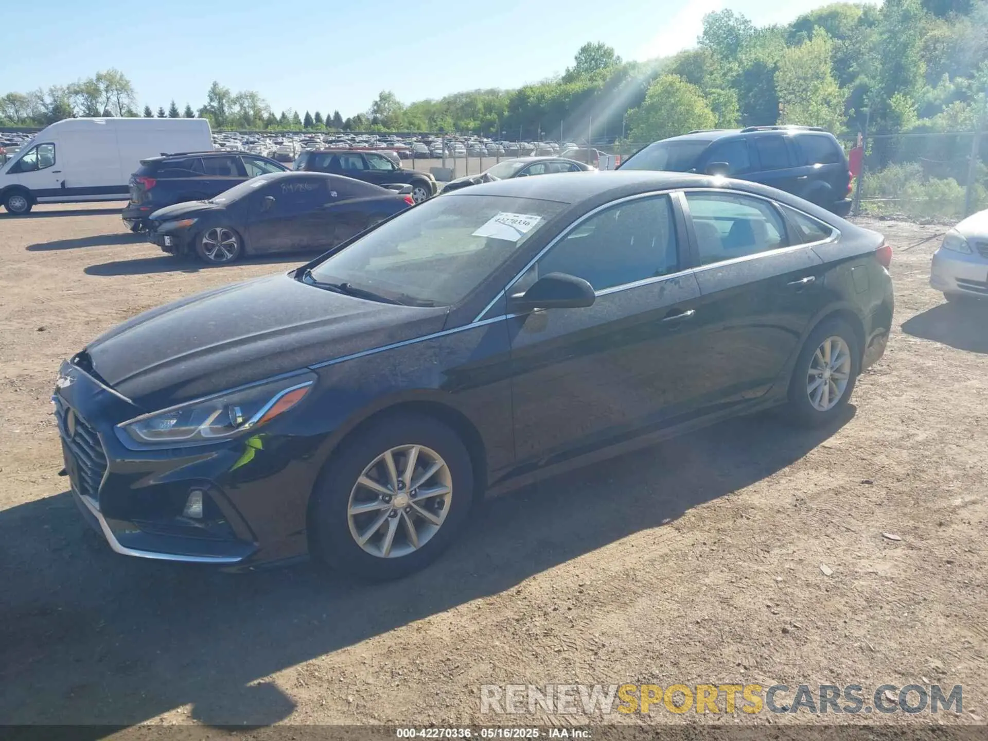 2 Photograph of a damaged car 5NPE24AF0KH746755 HYUNDAI SONATA 2019