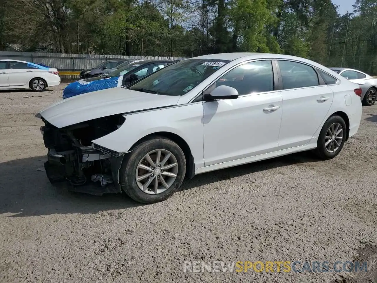 1 Photograph of a damaged car 5NPE24AF0KH752846 HYUNDAI SONATA 2019