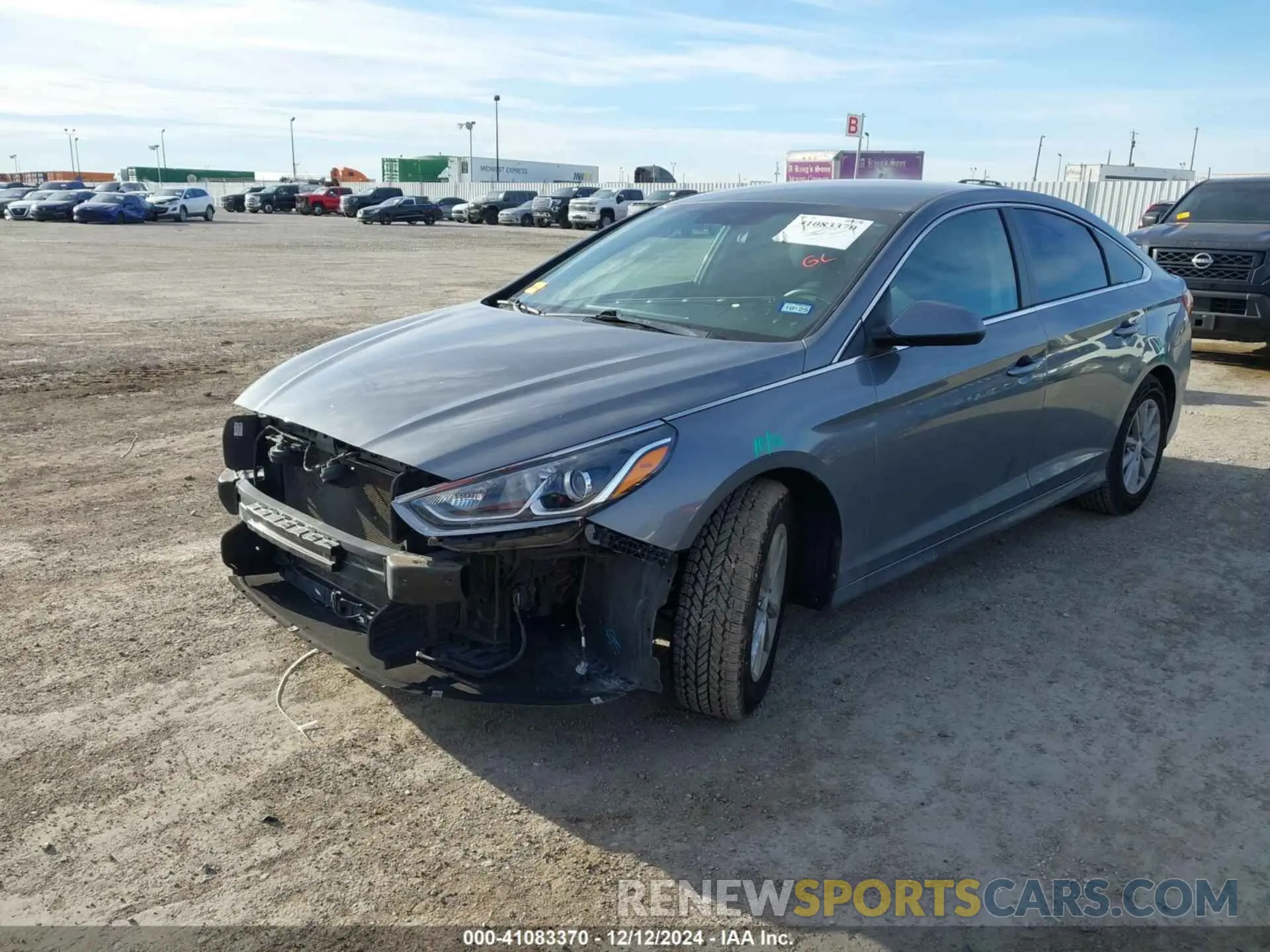 2 Photograph of a damaged car 5NPE24AF0KH774328 HYUNDAI SONATA 2019