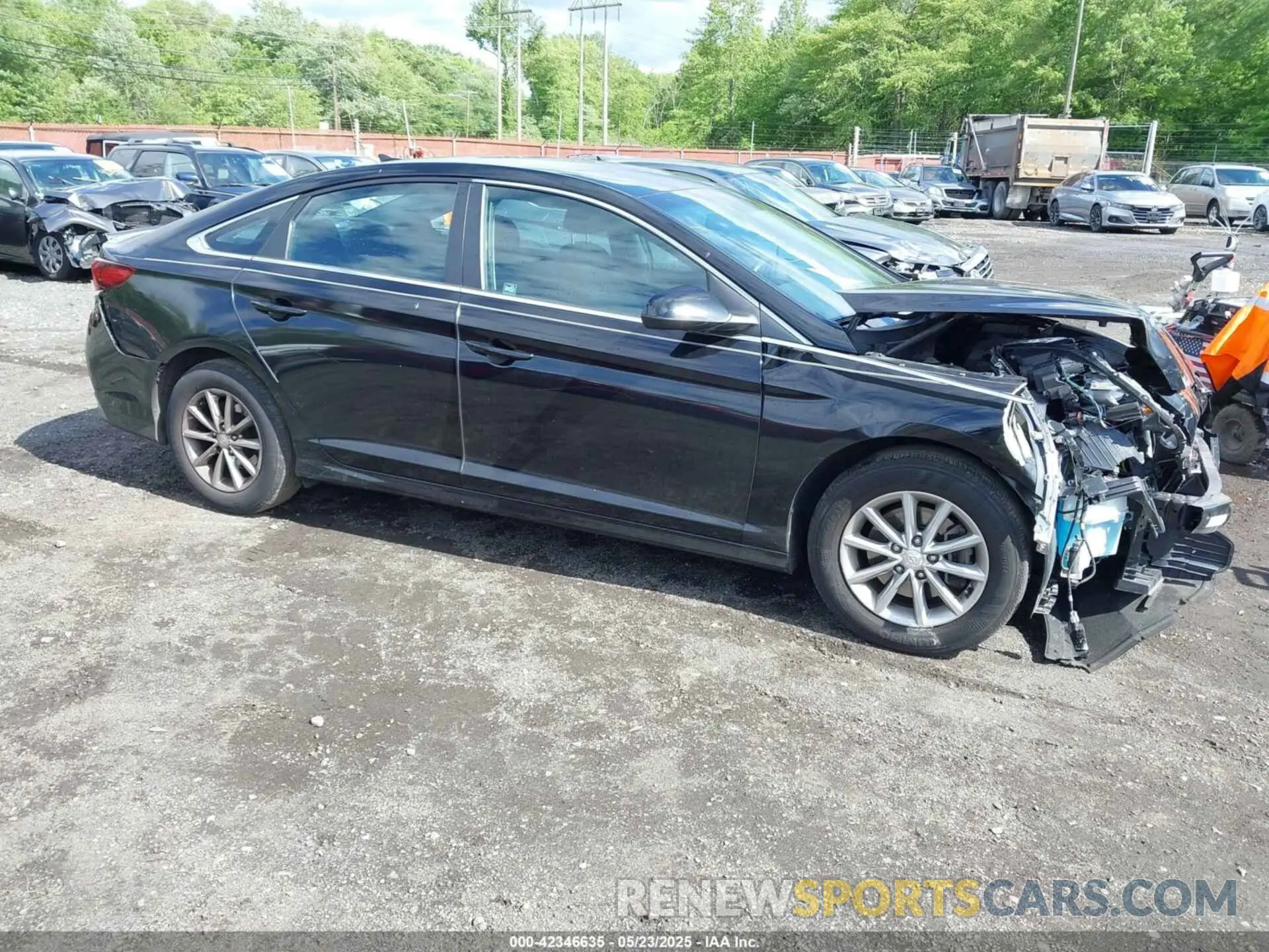 1 Photograph of a damaged car 5NPE24AF0KH776953 HYUNDAI SONATA 2019