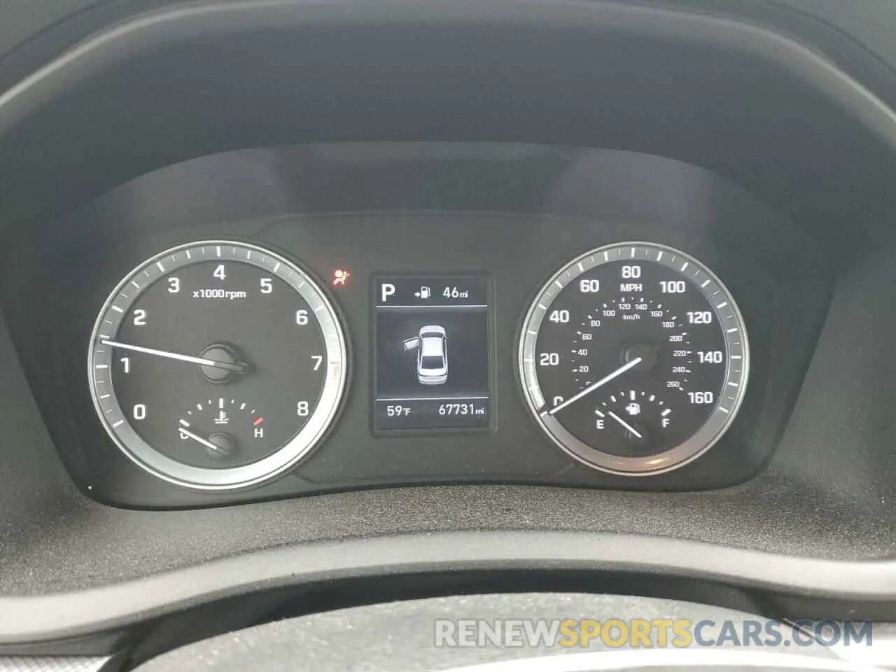 9 Photograph of a damaged car 5NPE24AF0KH799438 HYUNDAI SONATA 2019