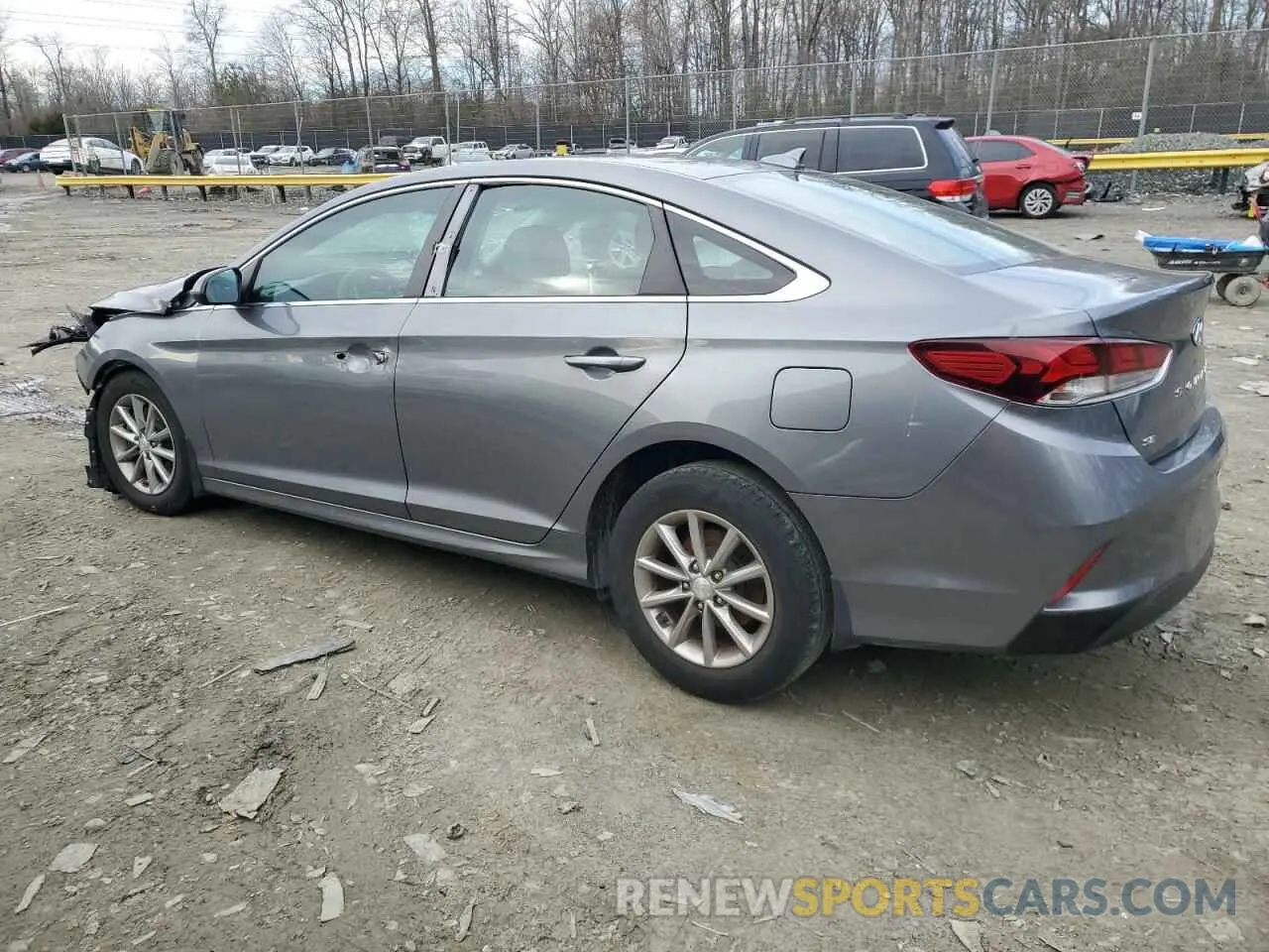 2 Photograph of a damaged car 5NPE24AF1KH742892 HYUNDAI SONATA 2019