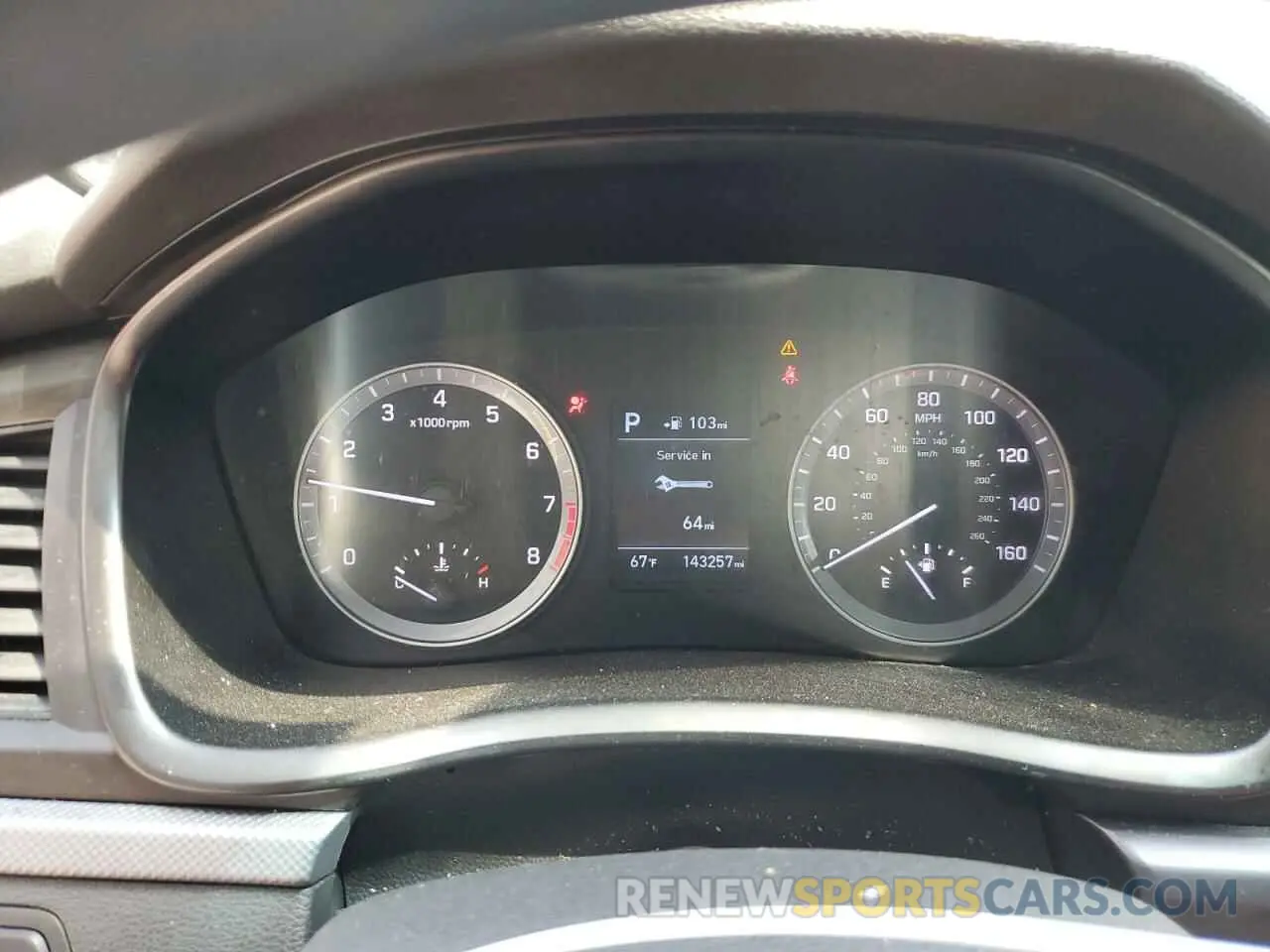 9 Photograph of a damaged car 5NPE24AF1KH789842 HYUNDAI SONATA 2019