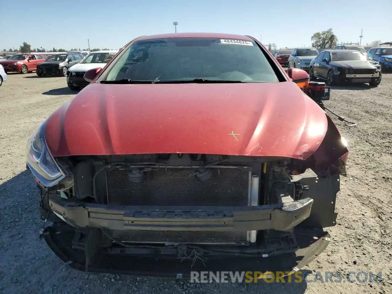 5 Photograph of a damaged car 5NPE24AF1KH800371 HYUNDAI SONATA 2019