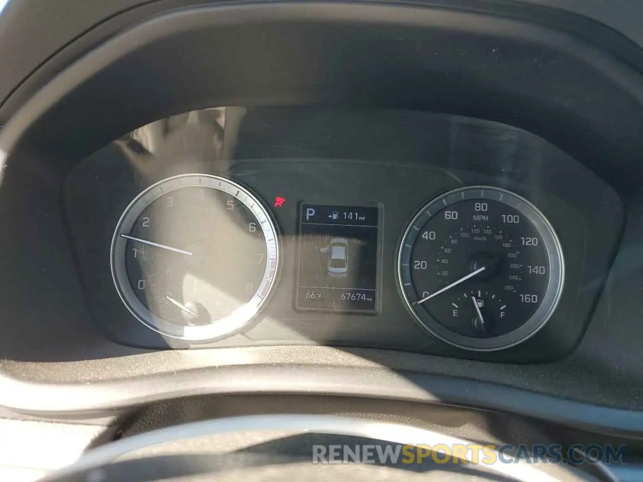 9 Photograph of a damaged car 5NPE24AF1KH800371 HYUNDAI SONATA 2019