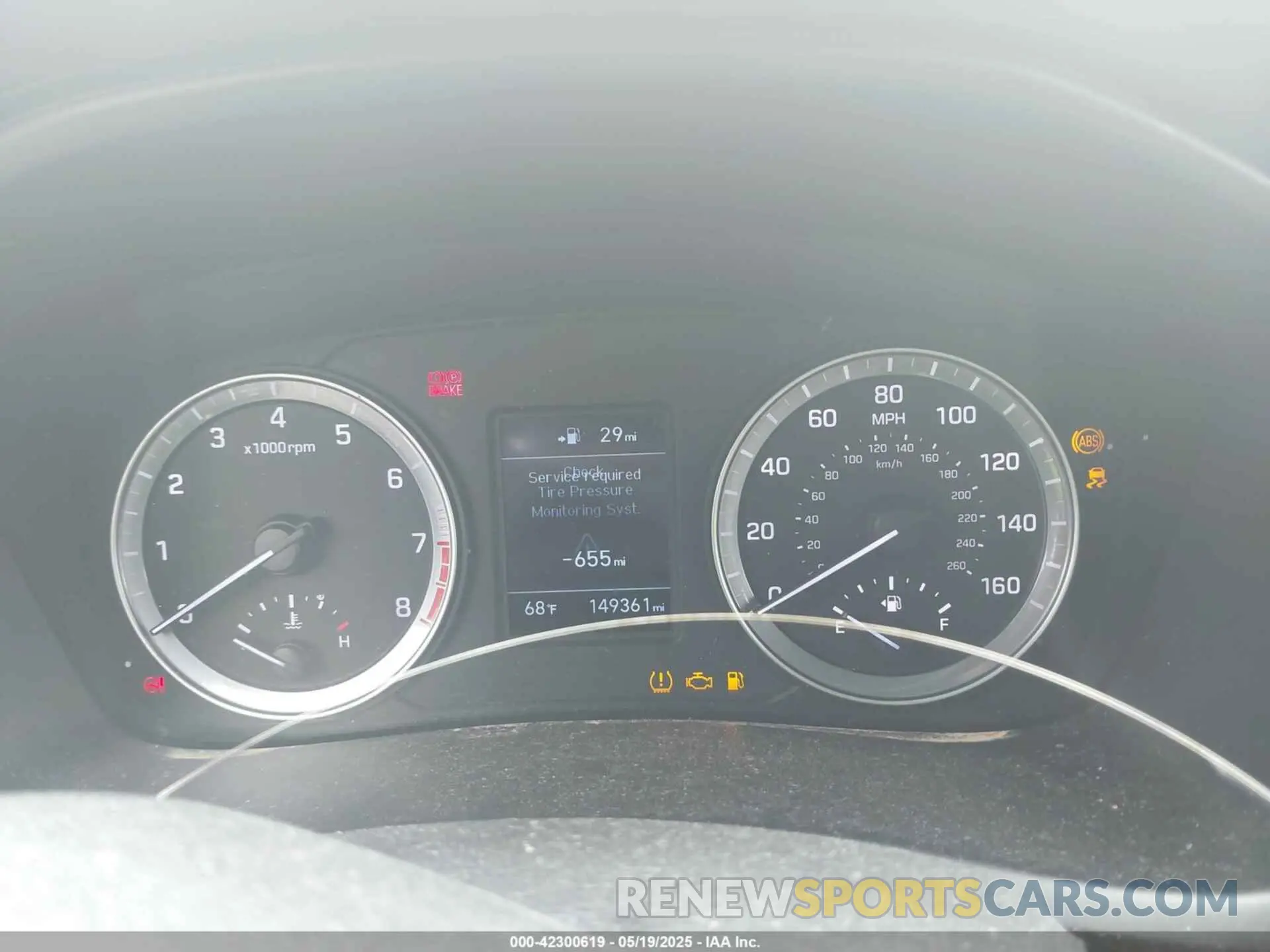 7 Photograph of a damaged car 5NPE24AF1KH804288 HYUNDAI SONATA 2019