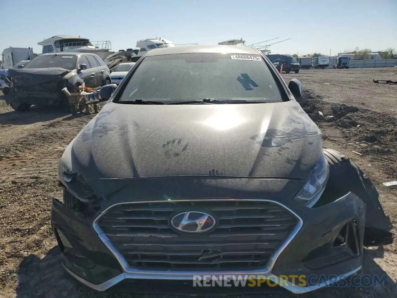 5 Photograph of a damaged car 5NPE24AF2KH745879 HYUNDAI SONATA 2019