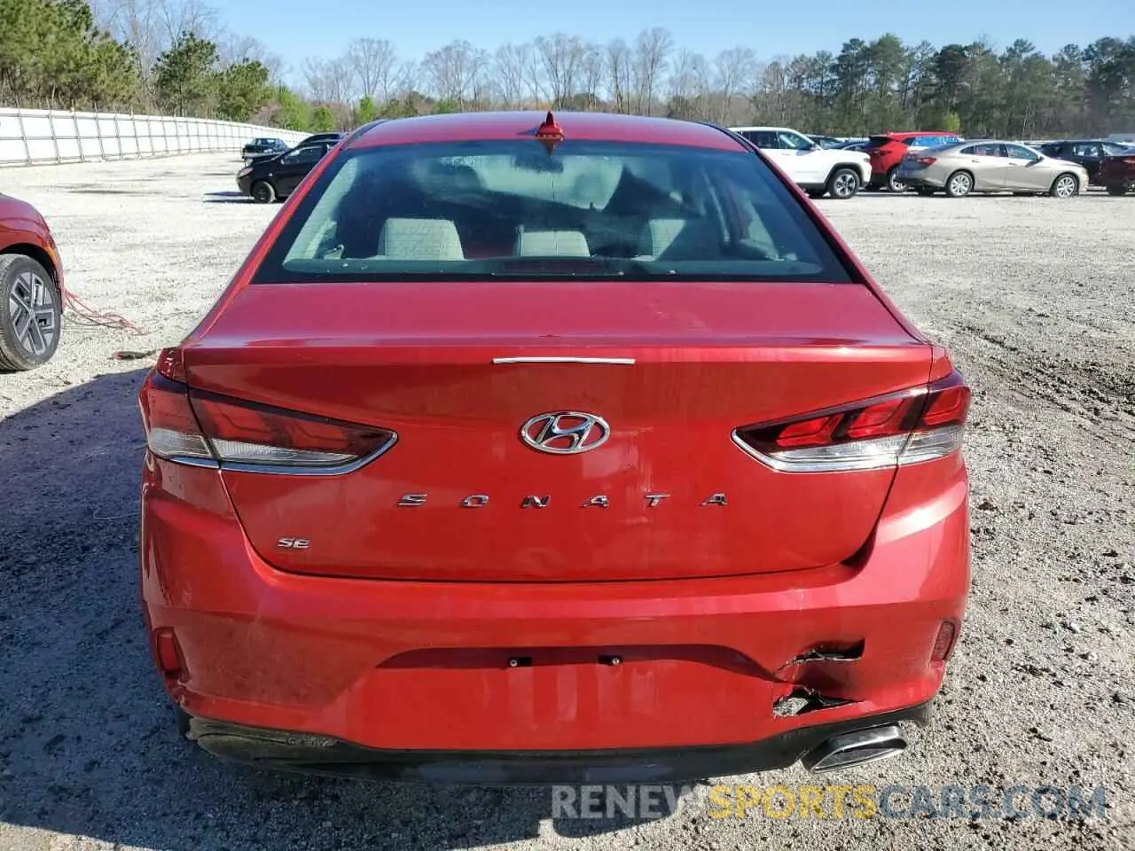 6 Photograph of a damaged car 5NPE24AF2KH751522 HYUNDAI SONATA 2019
