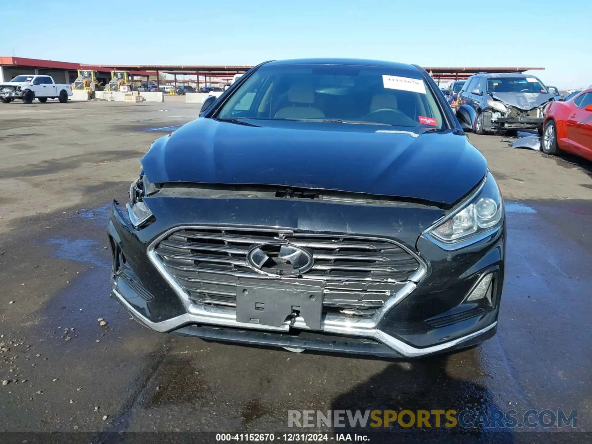 12 Photograph of a damaged car 5NPE24AF2KH755540 HYUNDAI SONATA 2019