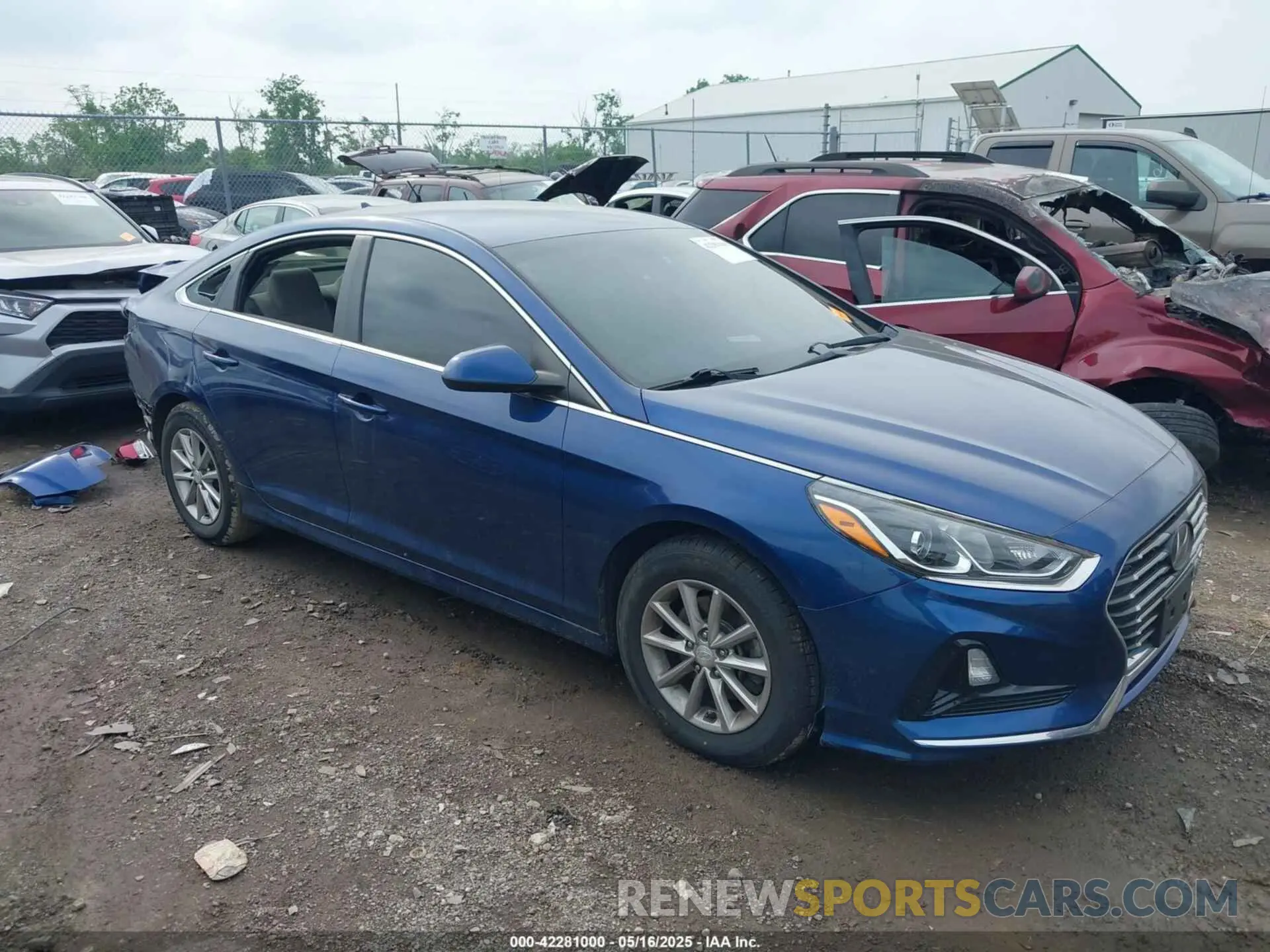 1 Photograph of a damaged car 5NPE24AF2KH789977 HYUNDAI SONATA 2019