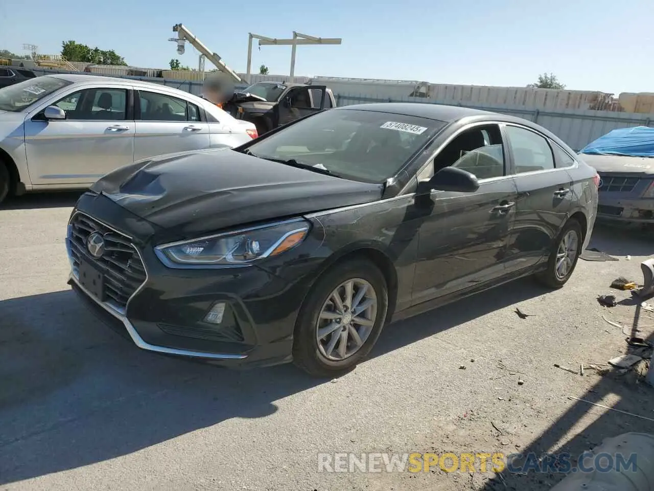 1 Photograph of a damaged car 5NPE24AF3KH755546 HYUNDAI SONATA 2019