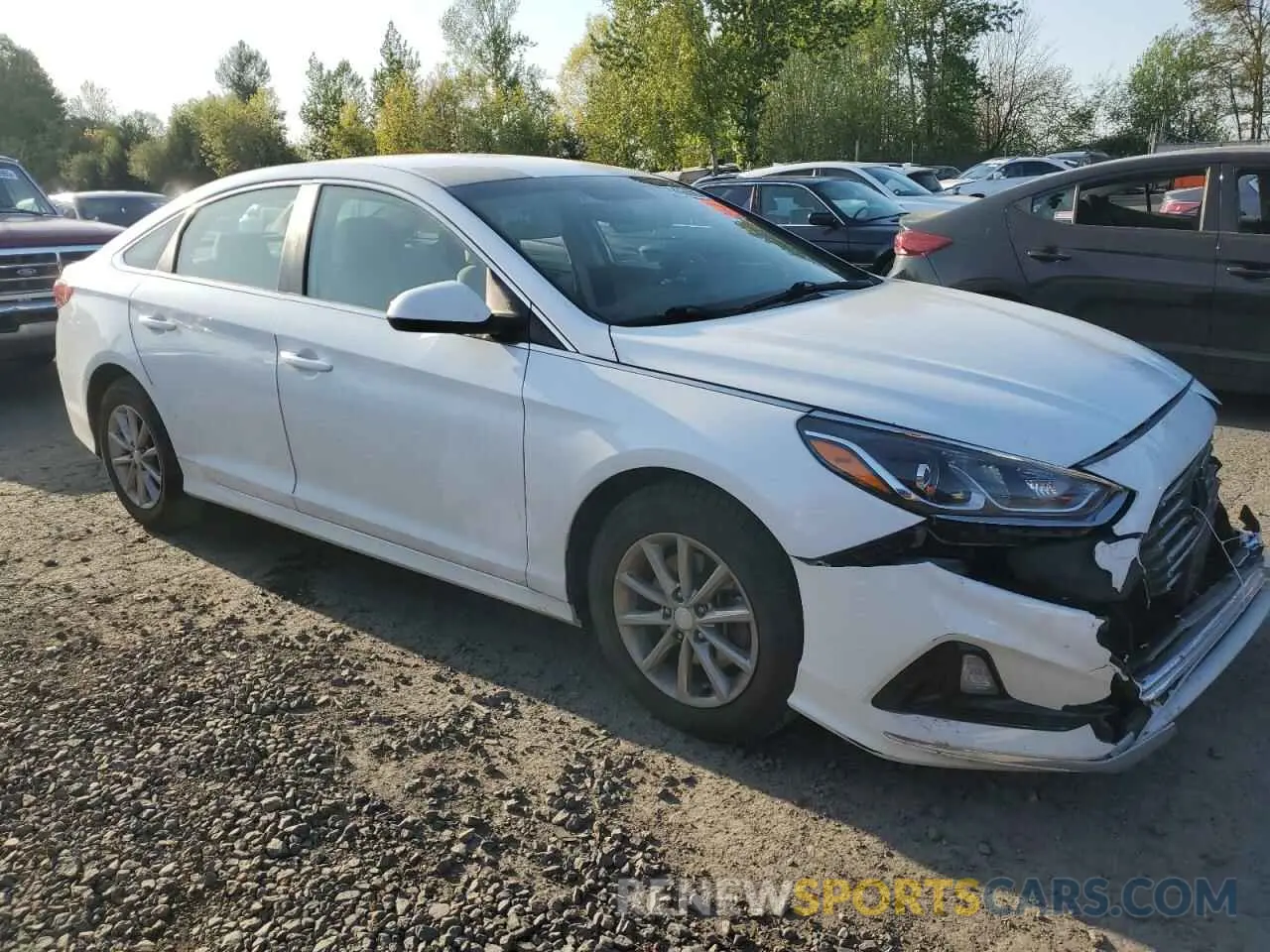 4 Photograph of a damaged car 5NPE24AF3KH761525 HYUNDAI SONATA 2019