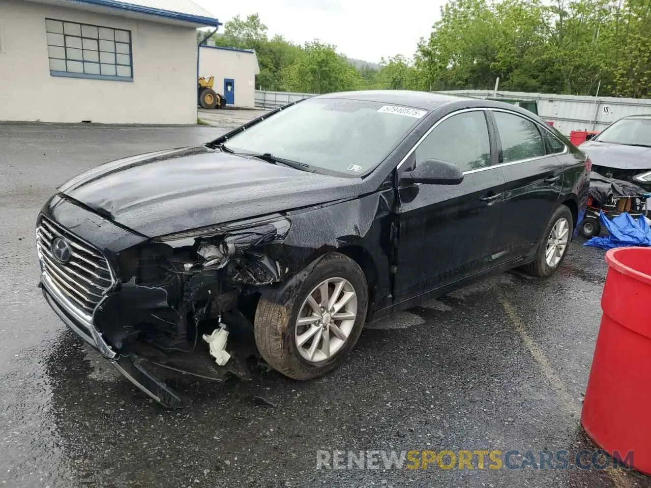 1 Photograph of a damaged car 5NPE24AF3KH786344 HYUNDAI SONATA 2019