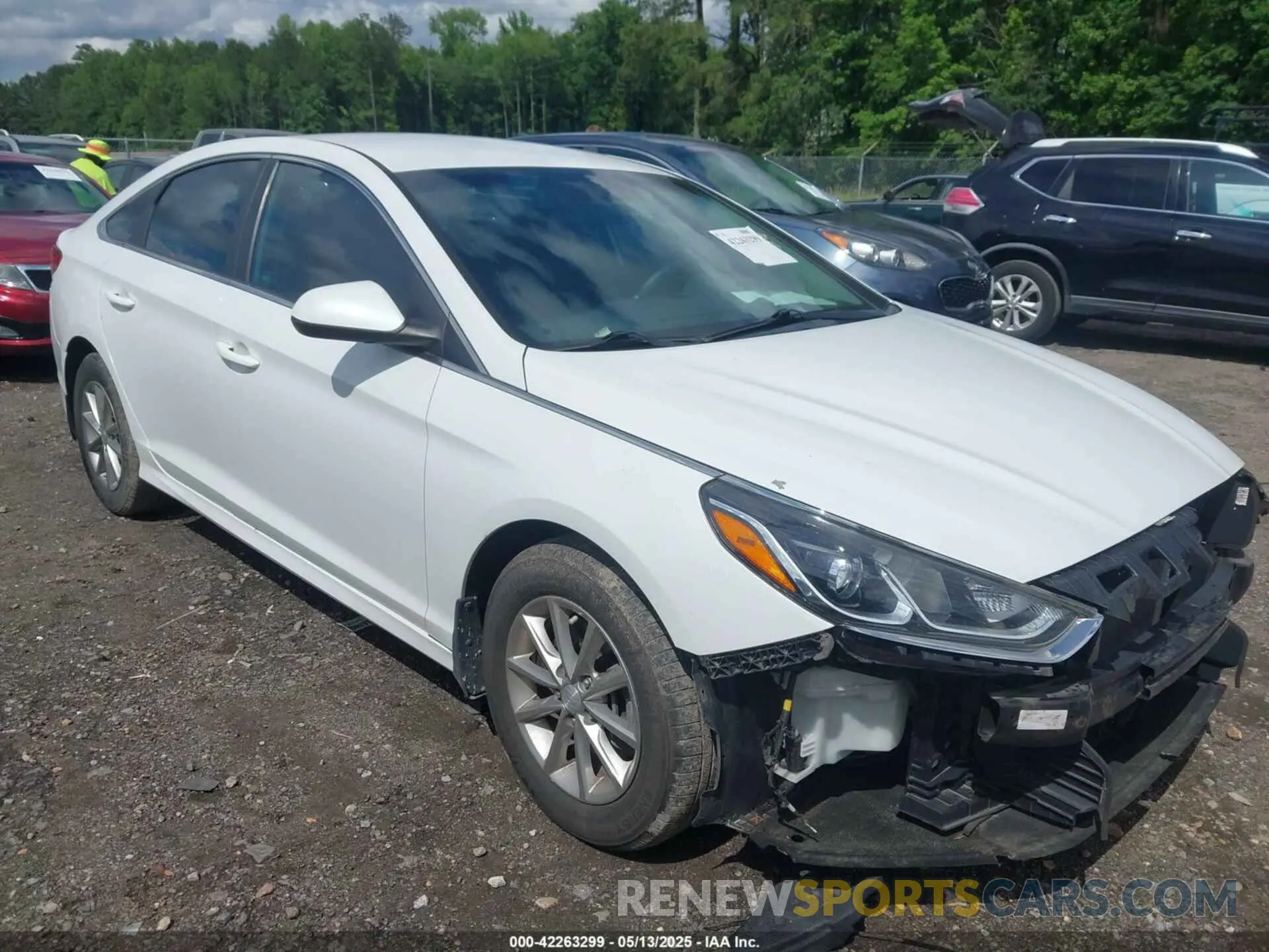 1 Photograph of a damaged car 5NPE24AF3KH803241 HYUNDAI SONATA 2019