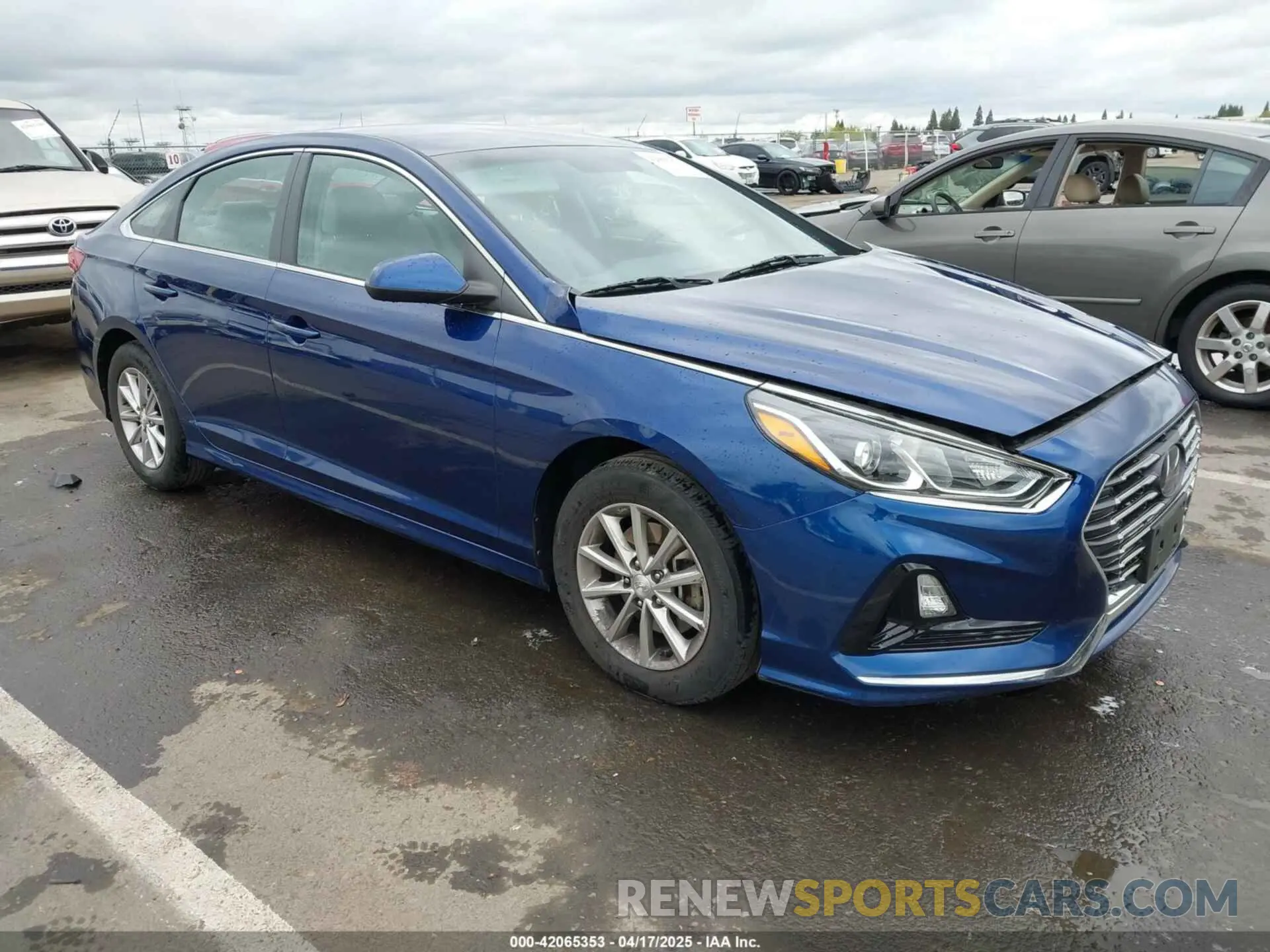 1 Photograph of a damaged car 5NPE24AF3KH810724 HYUNDAI SONATA 2019