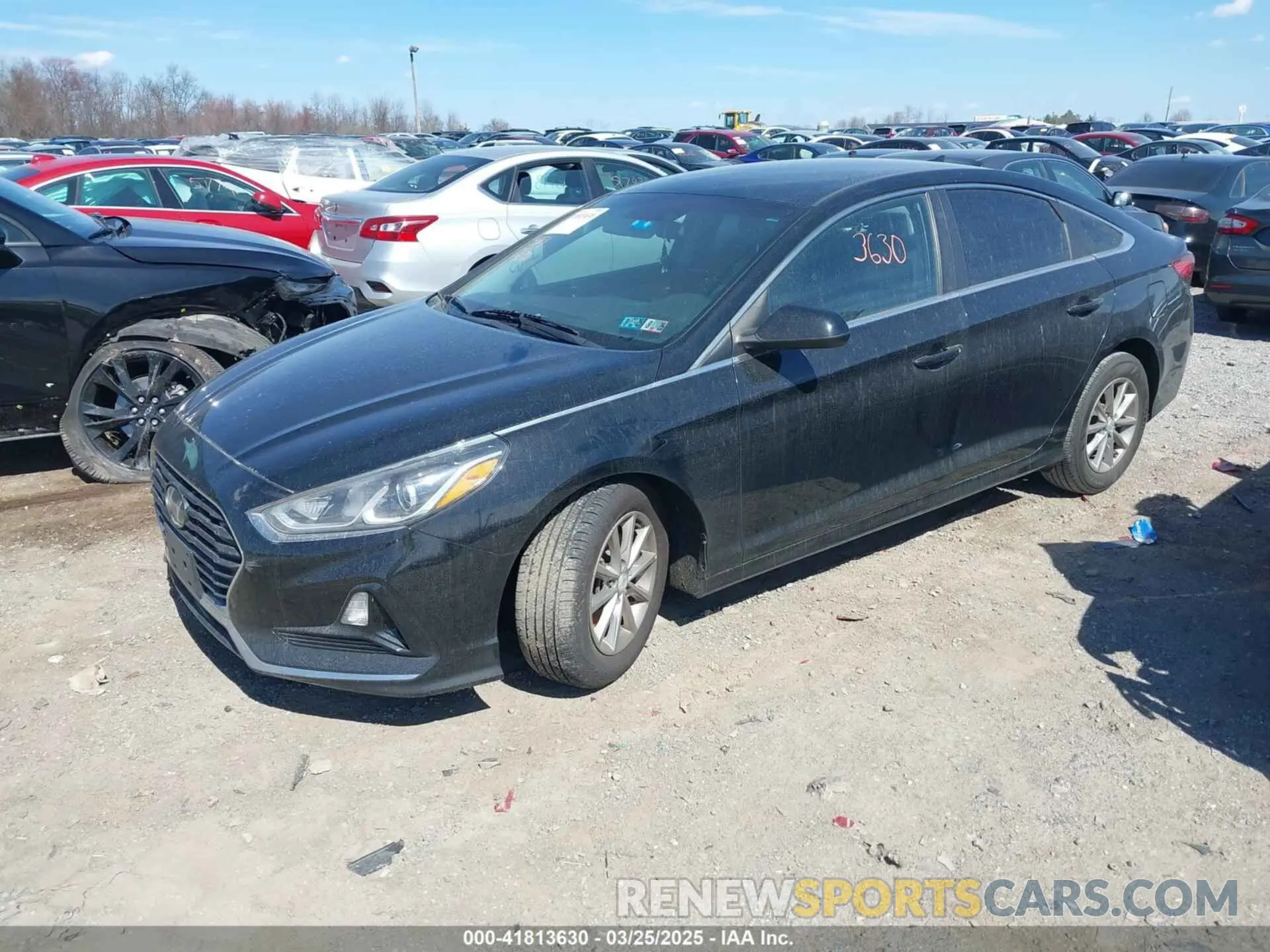 2 Photograph of a damaged car 5NPE24AF4KH743471 HYUNDAI SONATA 2019