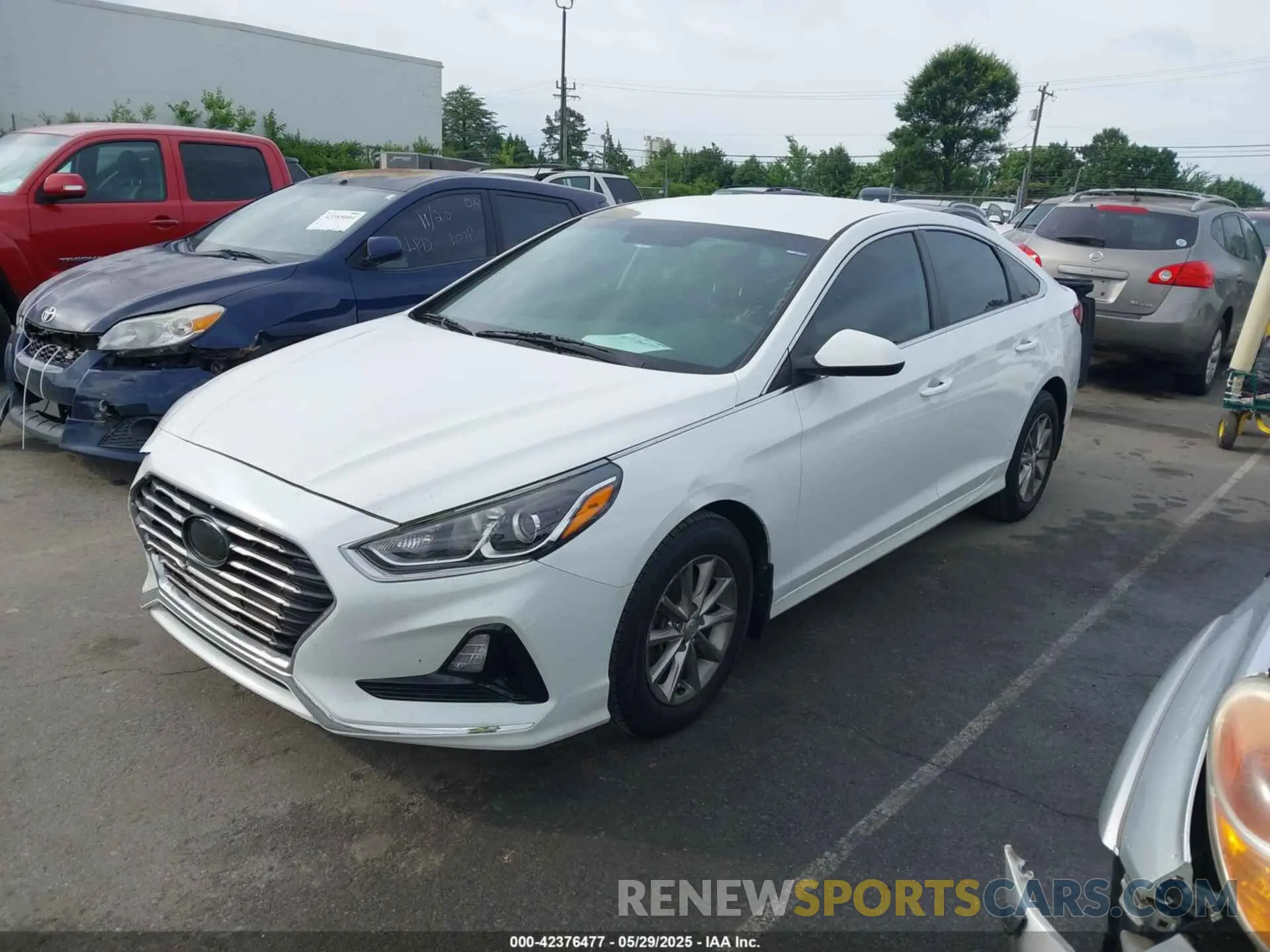 2 Photograph of a damaged car 5NPE24AF4KH745074 HYUNDAI SONATA 2019