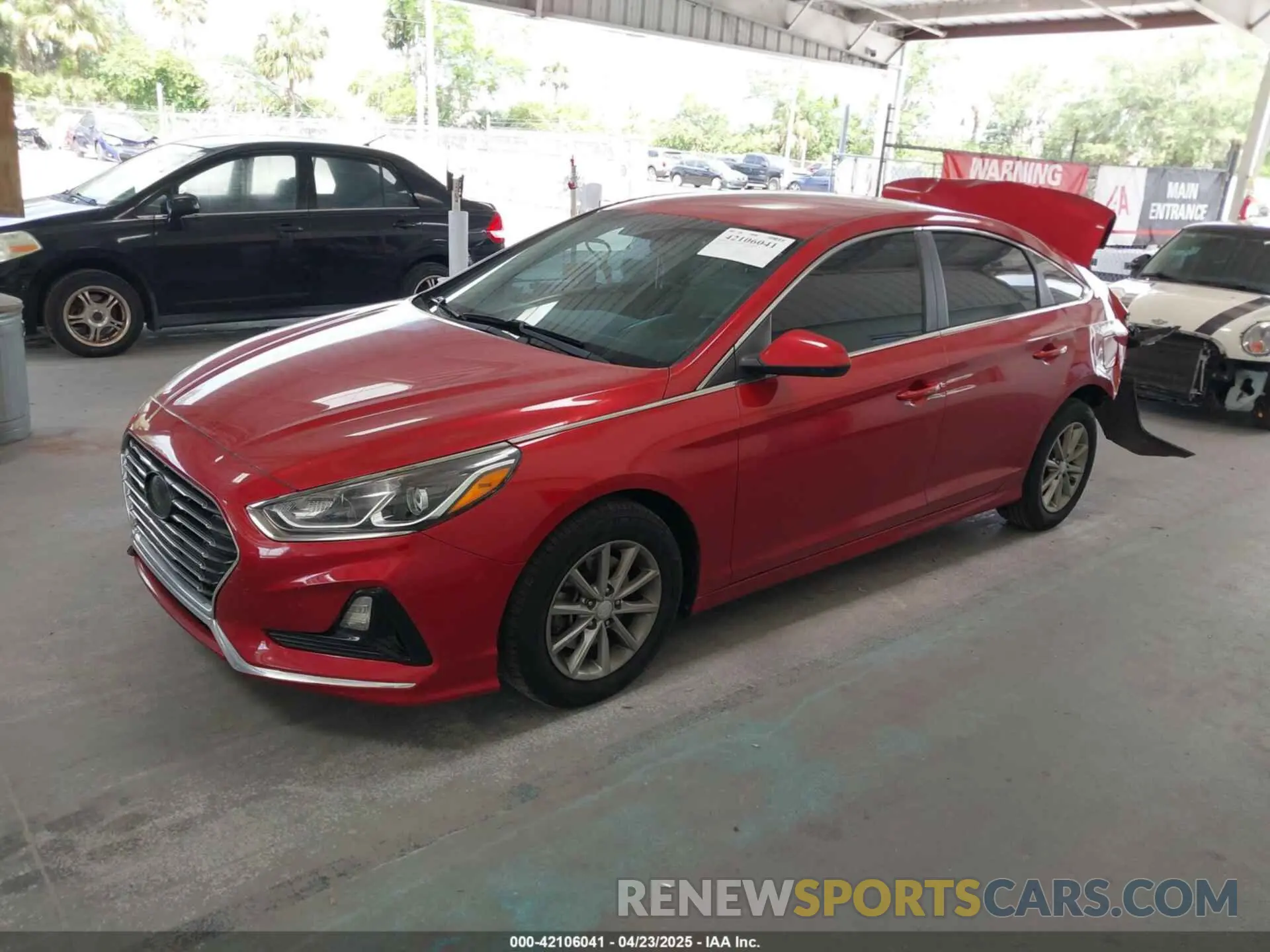 2 Photograph of a damaged car 5NPE24AF4KH745205 HYUNDAI SONATA 2019