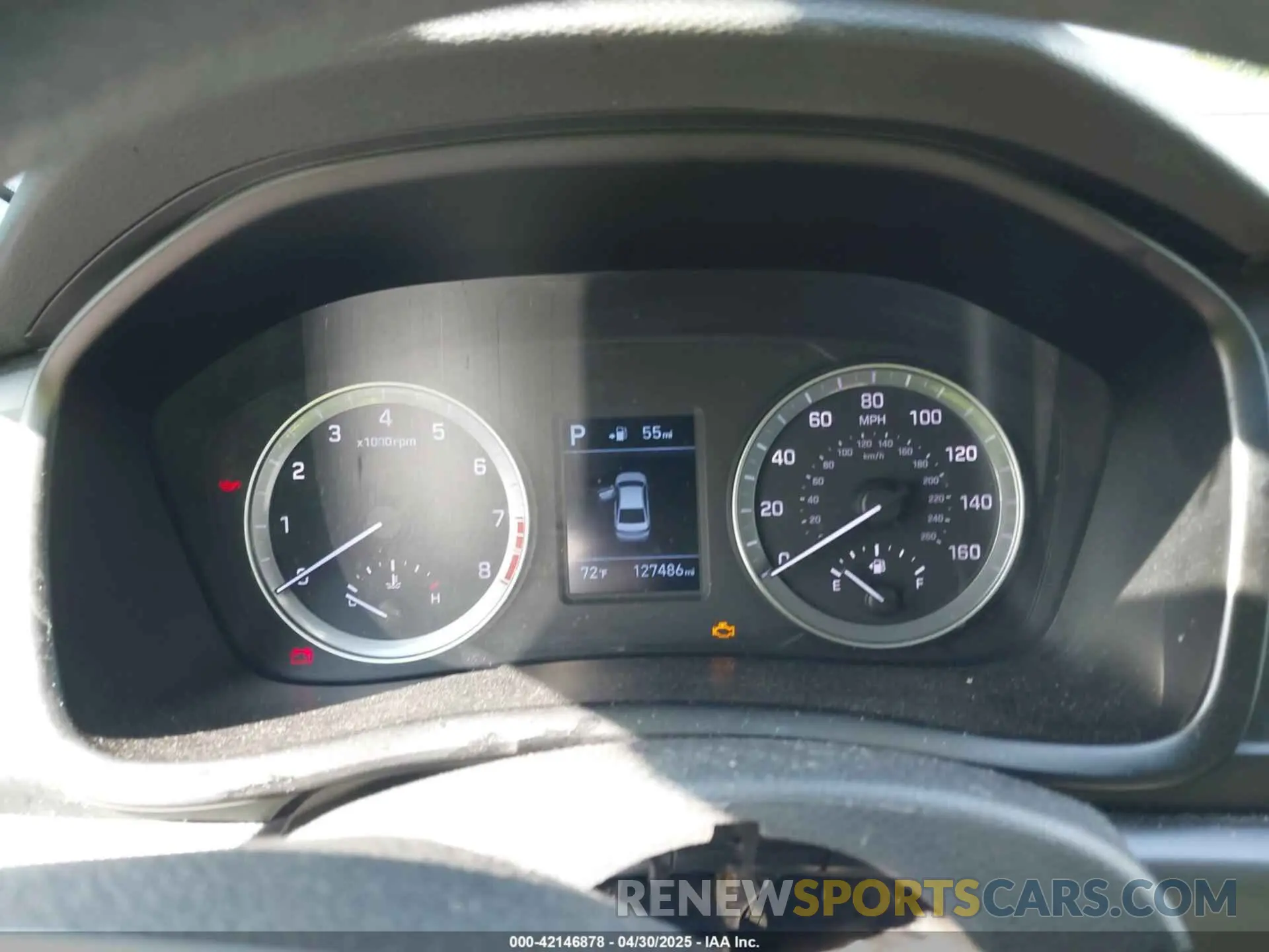 7 Photograph of a damaged car 5NPE24AF4KH780973 HYUNDAI SONATA 2019