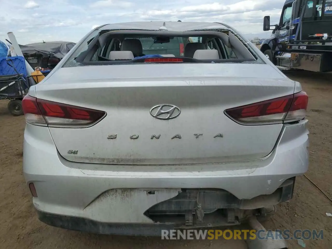 6 Photograph of a damaged car 5NPE24AF4KH806830 HYUNDAI SONATA 2019