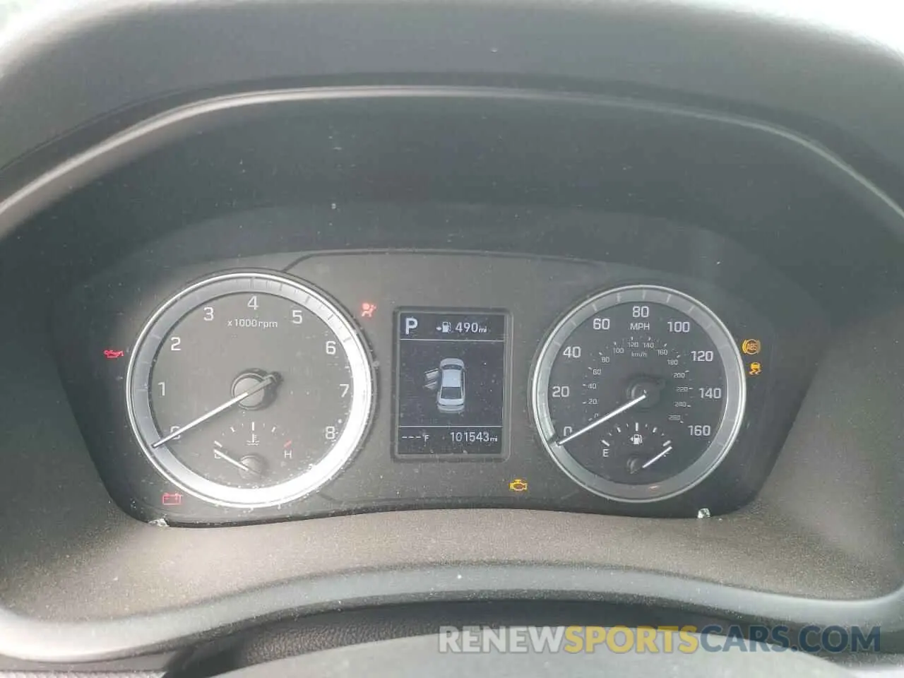9 Photograph of a damaged car 5NPE24AF4KH806830 HYUNDAI SONATA 2019