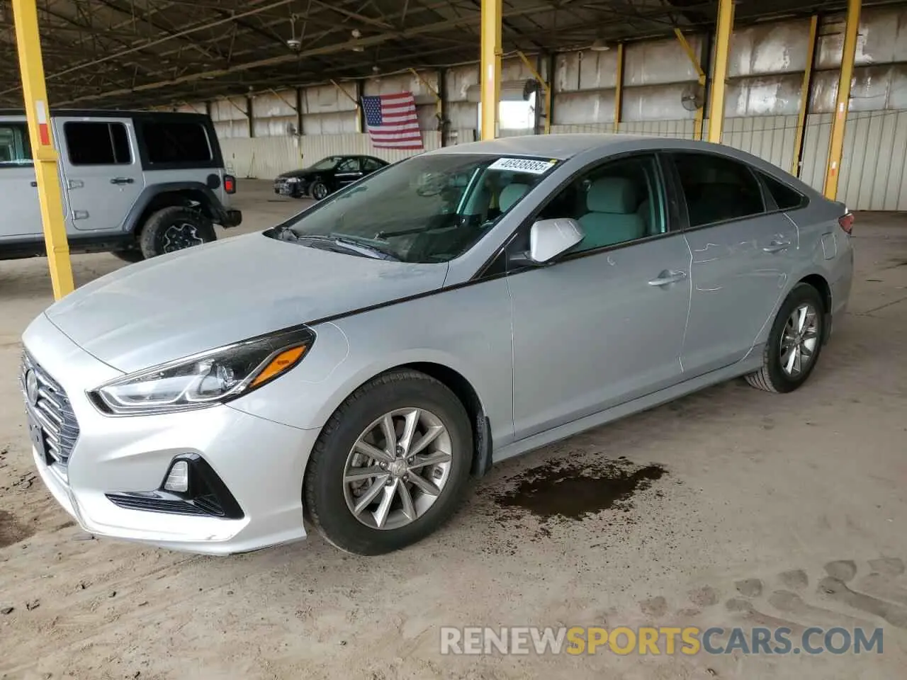 1 Photograph of a damaged car 5NPE24AF4KH807069 HYUNDAI SONATA 2019