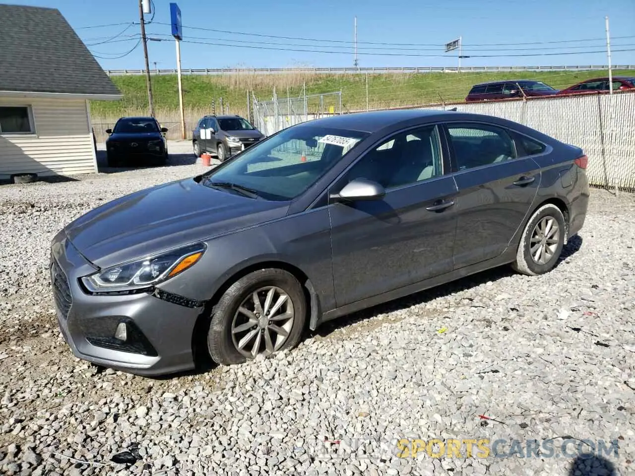 1 Photograph of a damaged car 5NPE24AF4KH808609 HYUNDAI SONATA 2019