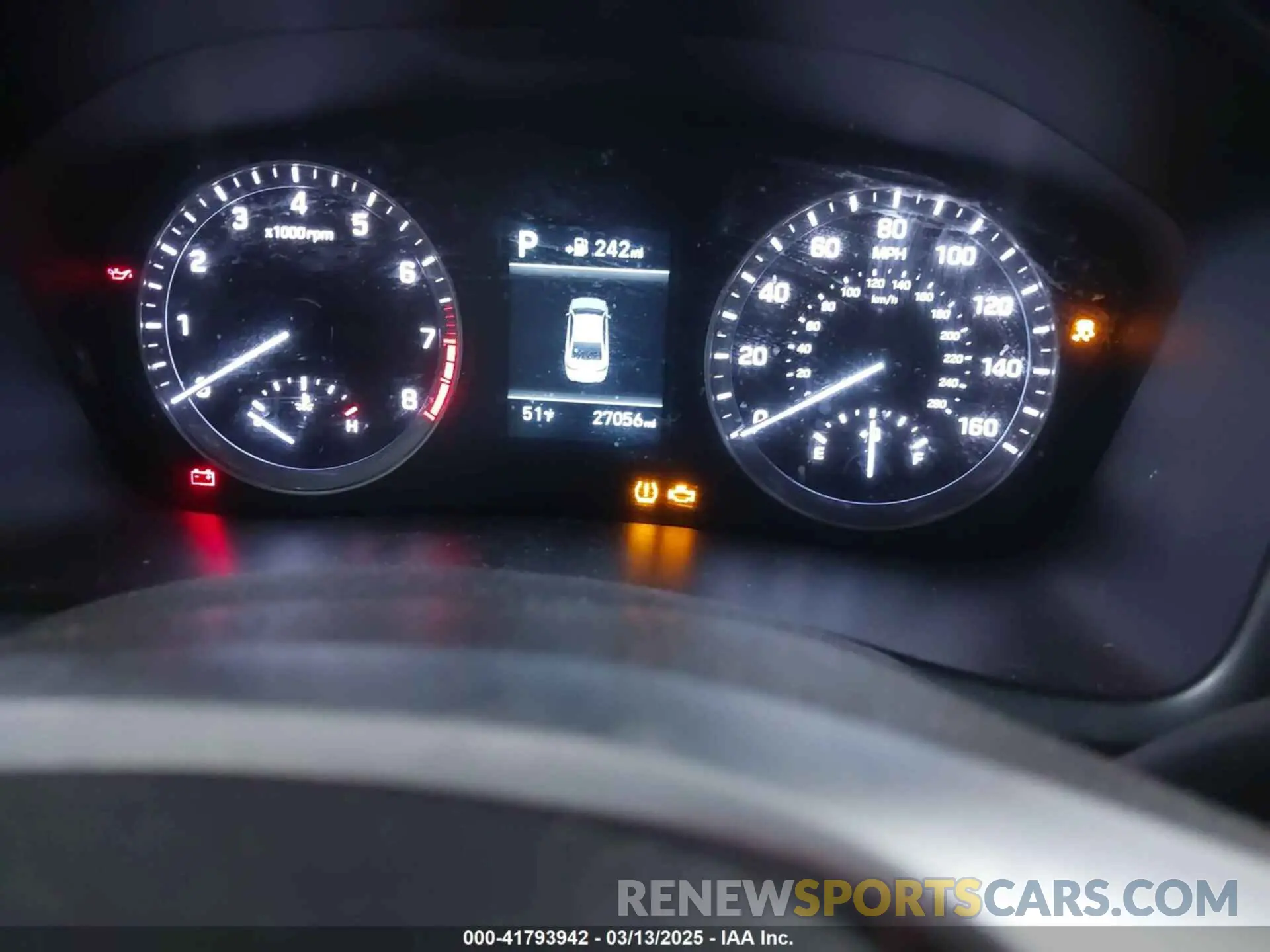7 Photograph of a damaged car 5NPE24AF5KH735198 HYUNDAI SONATA 2019