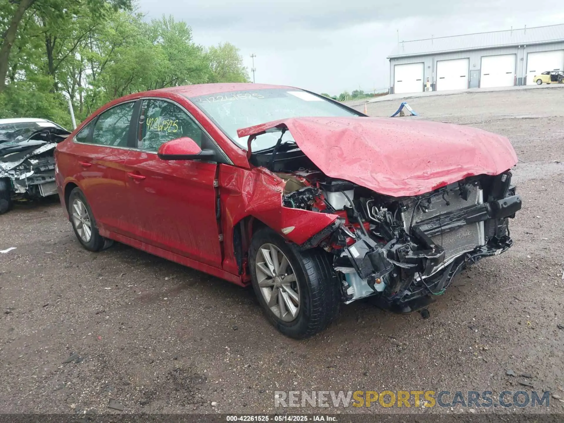 1 Photograph of a damaged car 5NPE24AF5KH752177 HYUNDAI SONATA 2019
