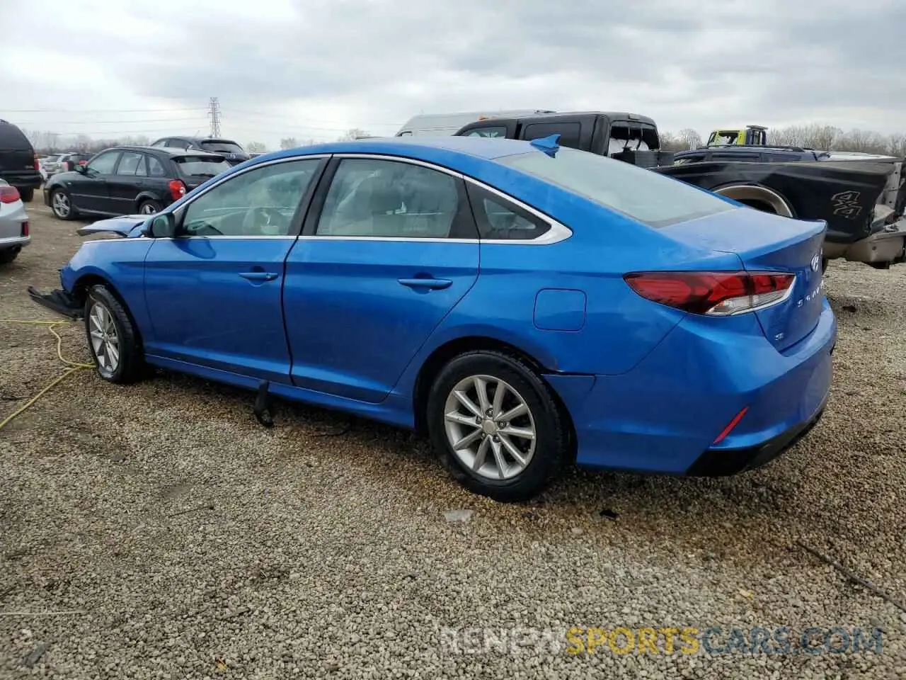 2 Photograph of a damaged car 5NPE24AF5KH755452 HYUNDAI SONATA 2019