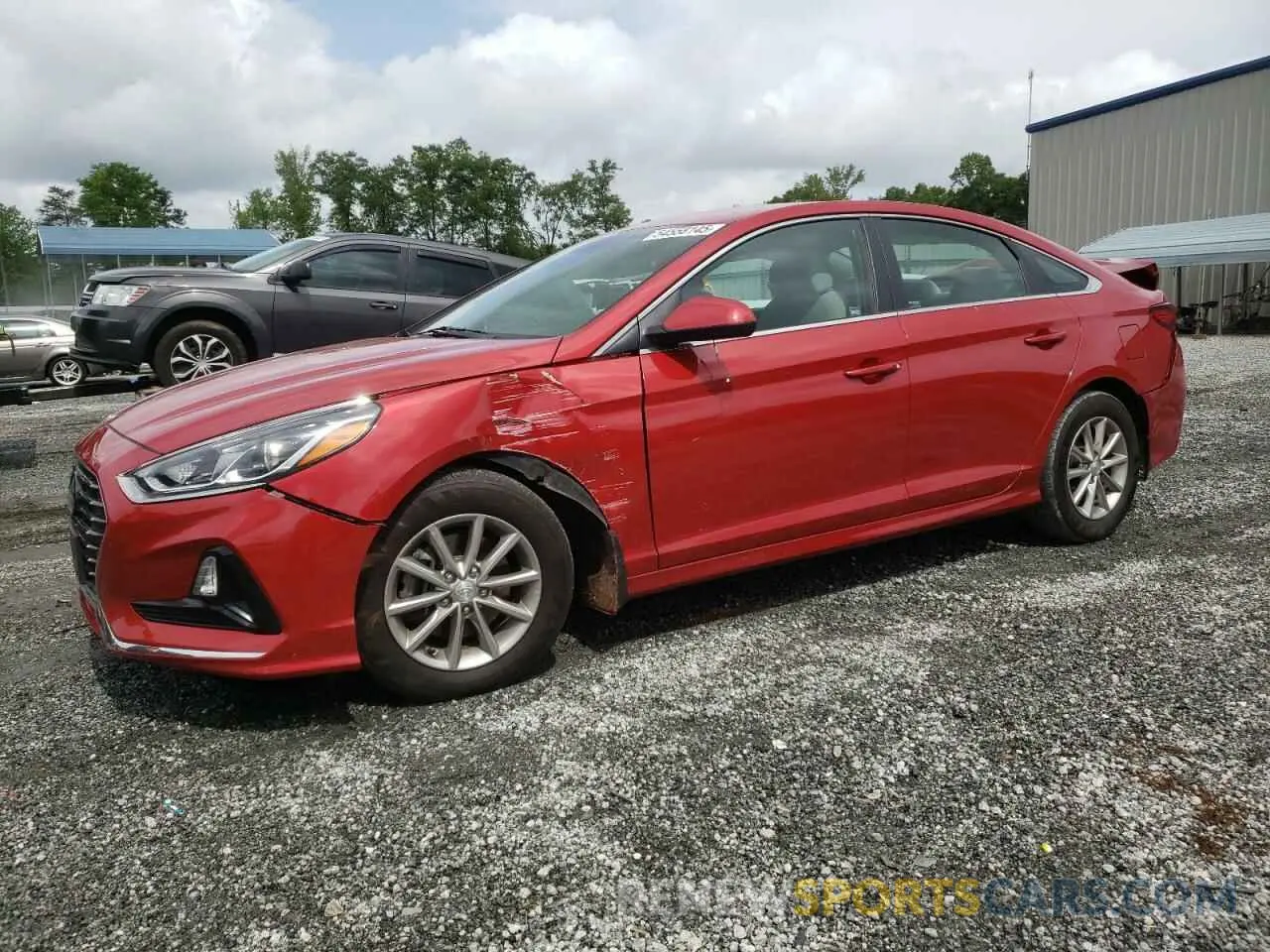 1 Photograph of a damaged car 5NPE24AF5KH796325 HYUNDAI SONATA 2019