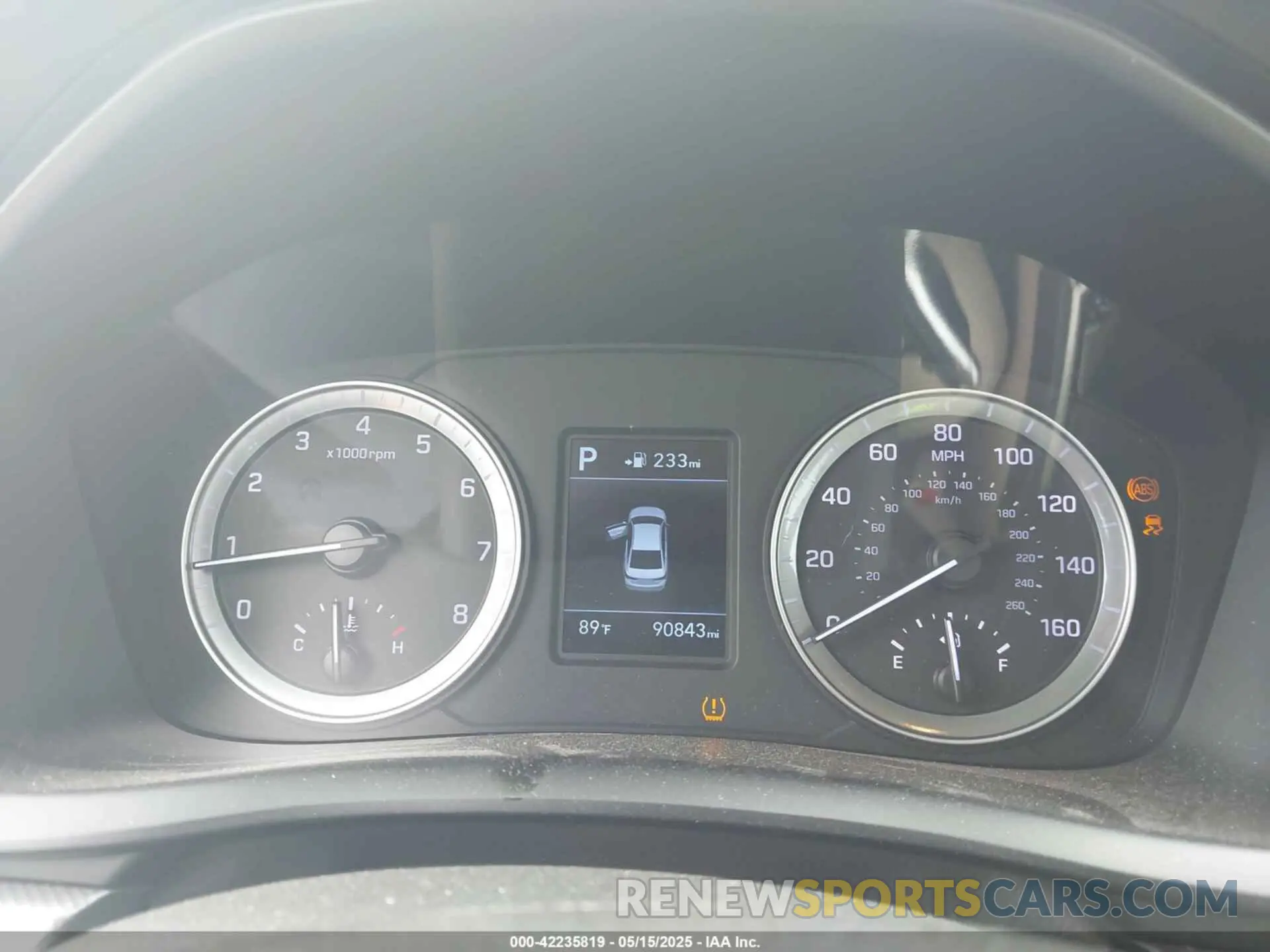 7 Photograph of a damaged car 5NPE24AF5KH805900 HYUNDAI SONATA 2019