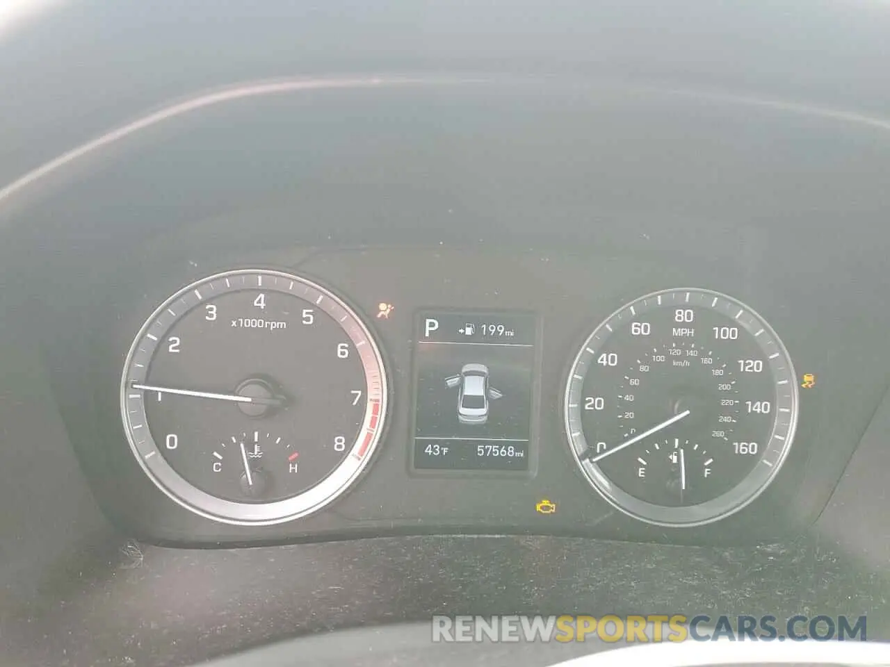 9 Photograph of a damaged car 5NPE24AF5KH811356 HYUNDAI SONATA 2019