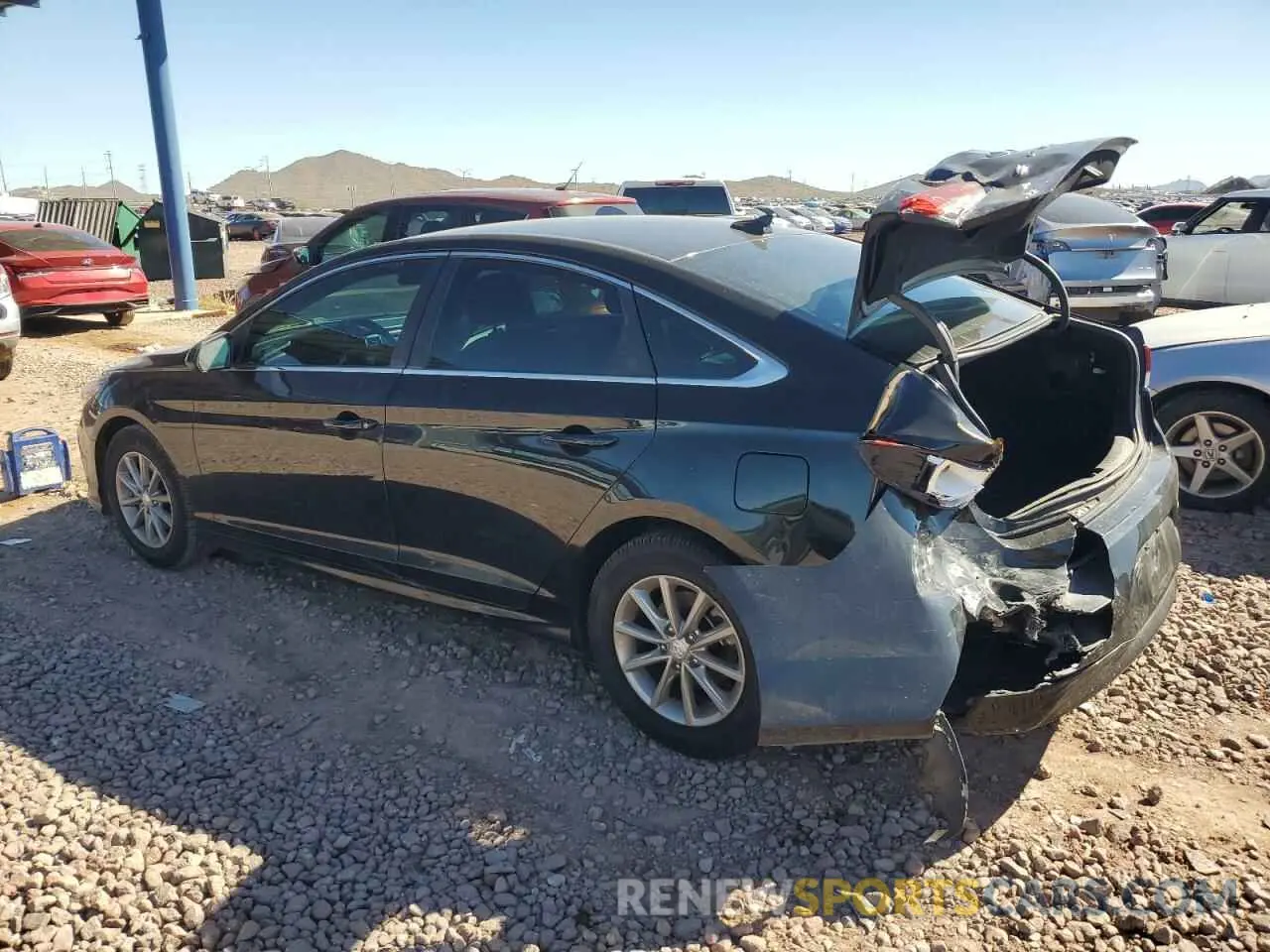 2 Photograph of a damaged car 5NPE24AF6KH741656 HYUNDAI SONATA 2019