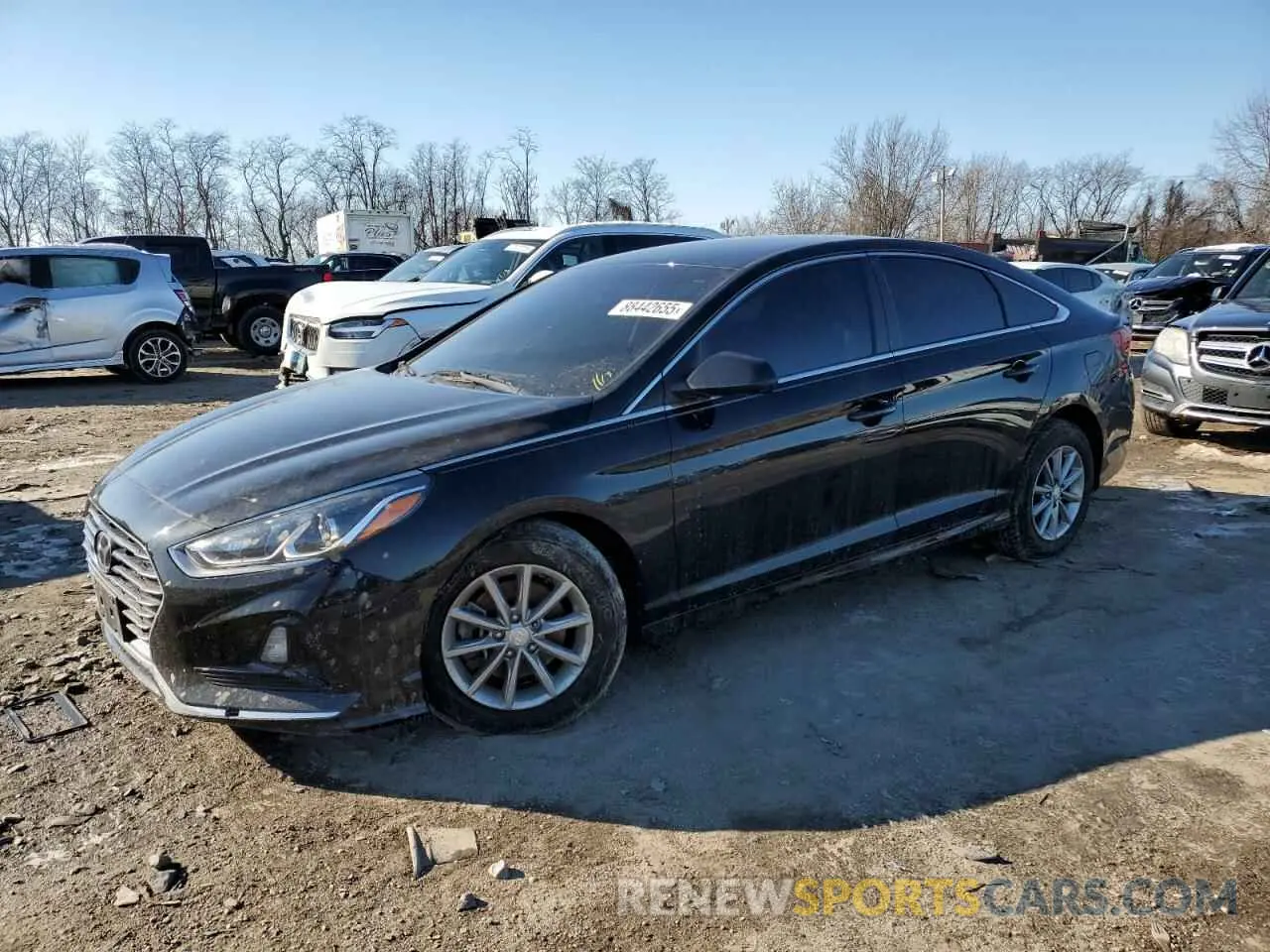 1 Photograph of a damaged car 5NPE24AF6KH780389 HYUNDAI SONATA 2019