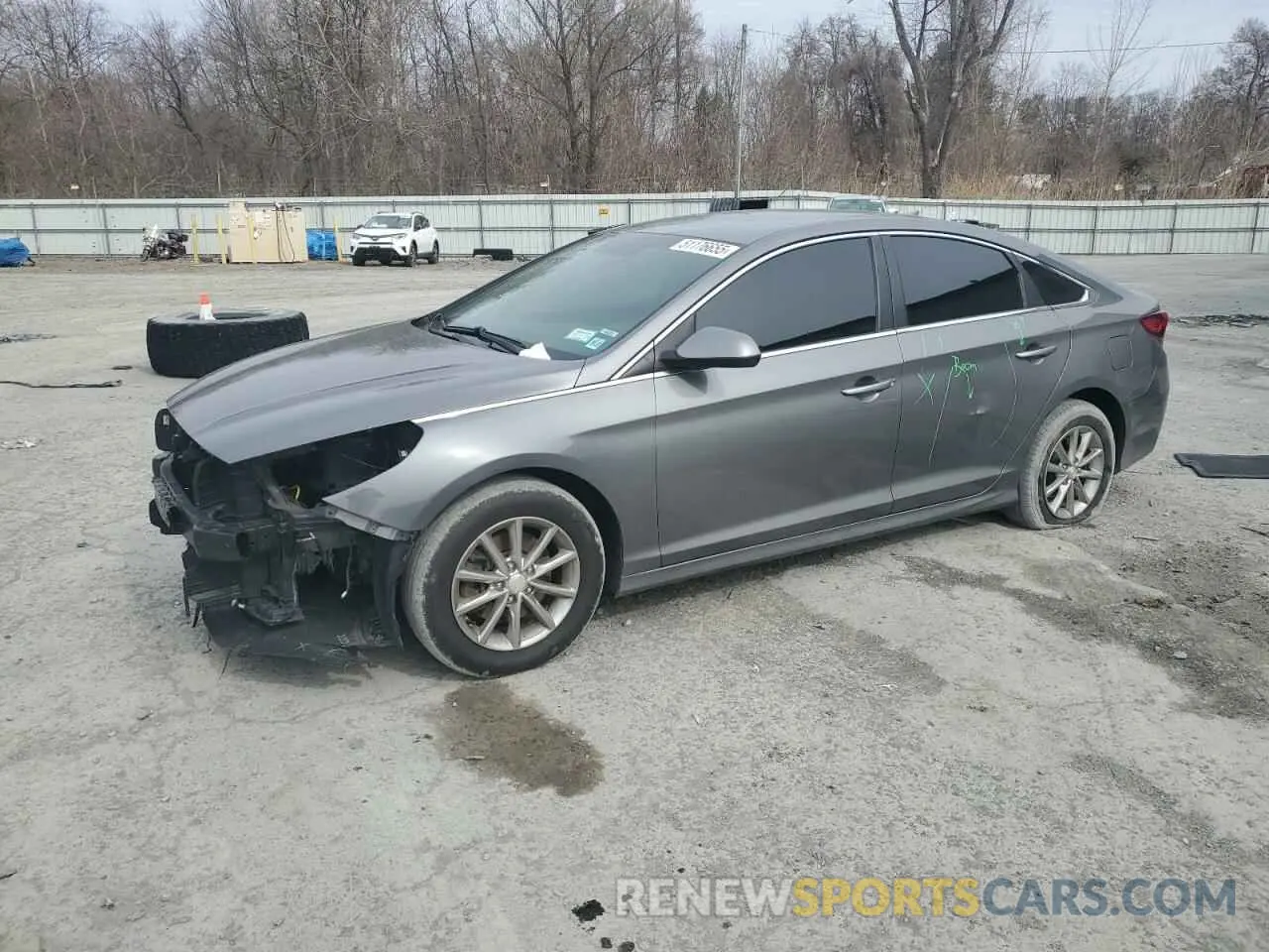 1 Photograph of a damaged car 5NPE24AF6KH818624 HYUNDAI SONATA 2019