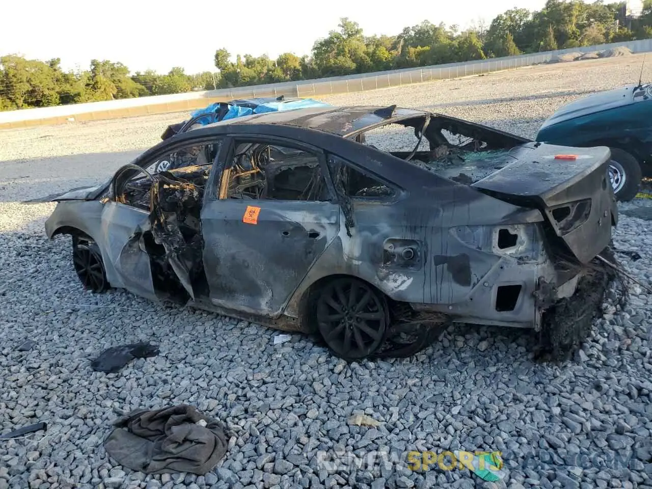 2 Photograph of a damaged car 5NPE24AF7KH759082 HYUNDAI SONATA 2019