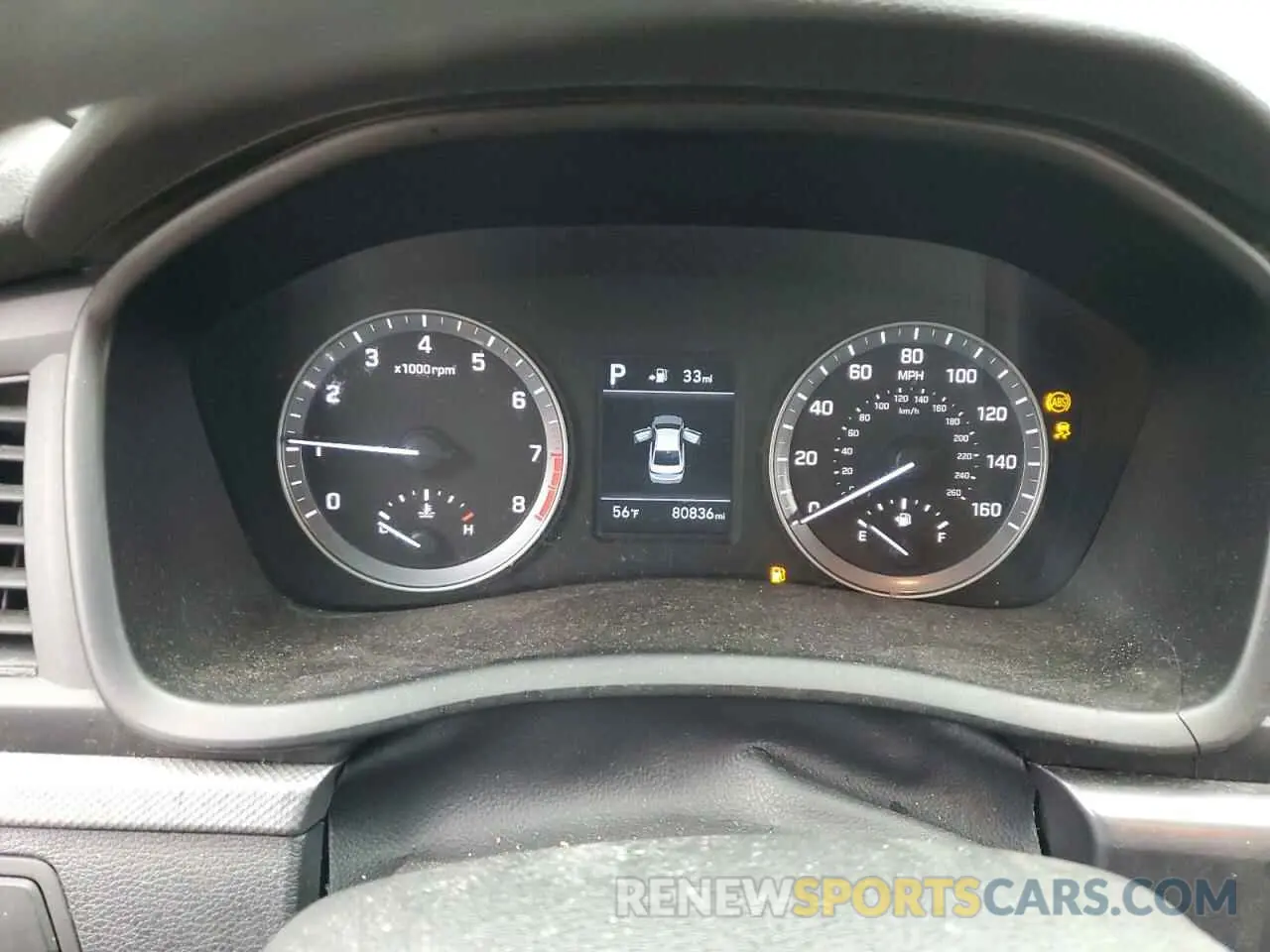 9 Photograph of a damaged car 5NPE24AF7KH804392 HYUNDAI SONATA 2019